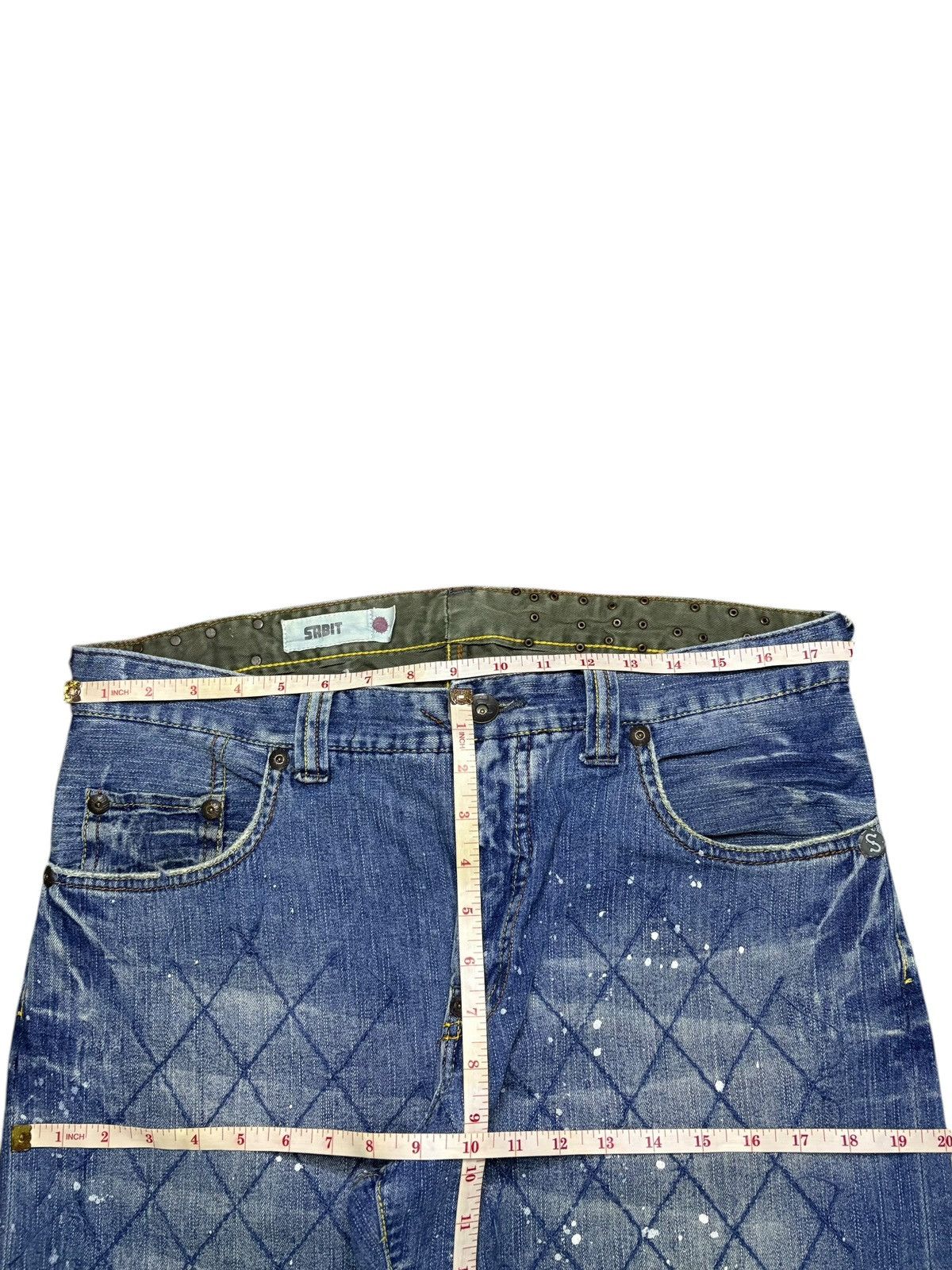 Japanese Brand Vintage Japanese Brand Bleach Paint Embroidery Baggy Jeans Size US 36 / EU 52 - 11 Thumbnail