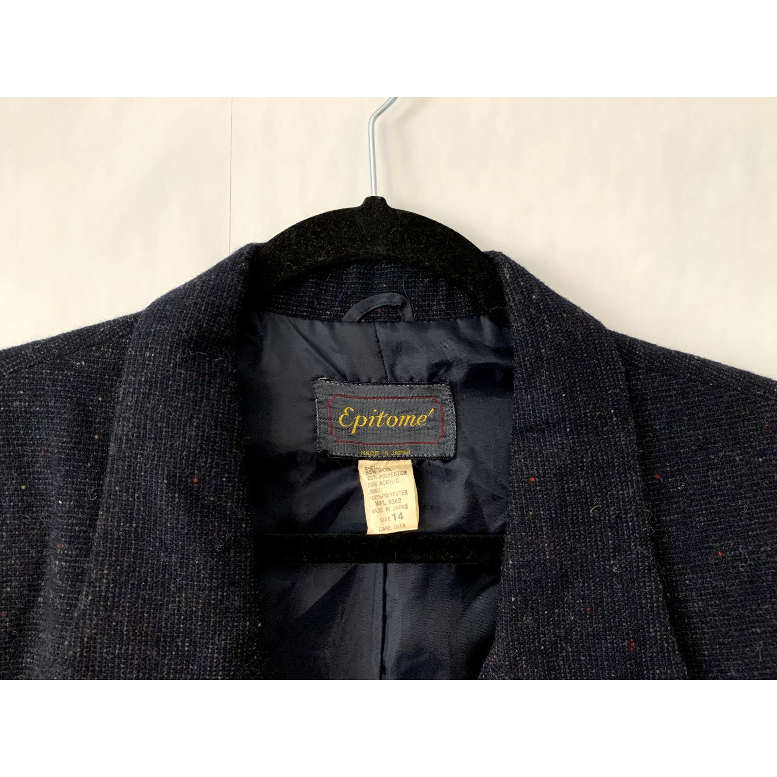Vintage Vintage Epitome Blazer Women's Size 14 Blue 80s Jacket VTG Size XL / US 12-14 / IT 48-50 - 3 Thumbnail