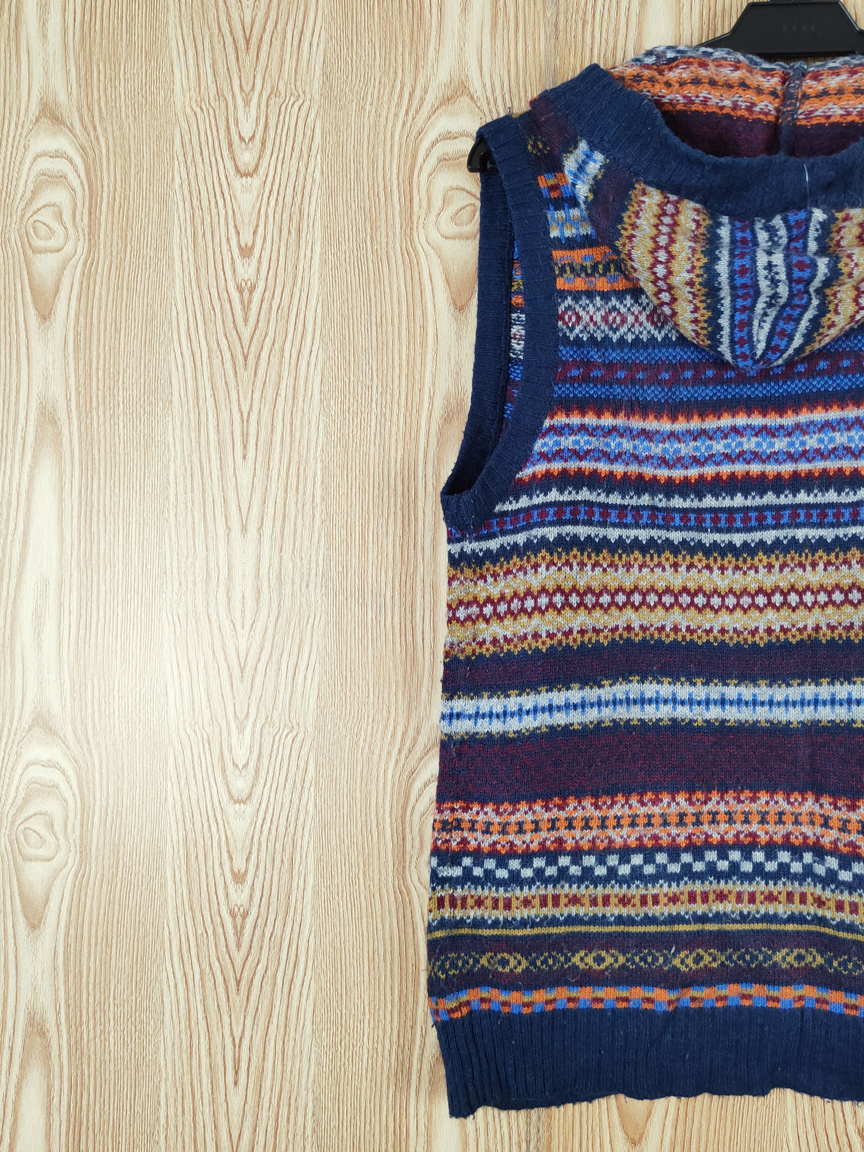 Japanese Brand Japan Blue Hoodie Knitwear Sleeveless Cardigan #W727 Size S / US 4 / IT 40 - 11 Thumbnail