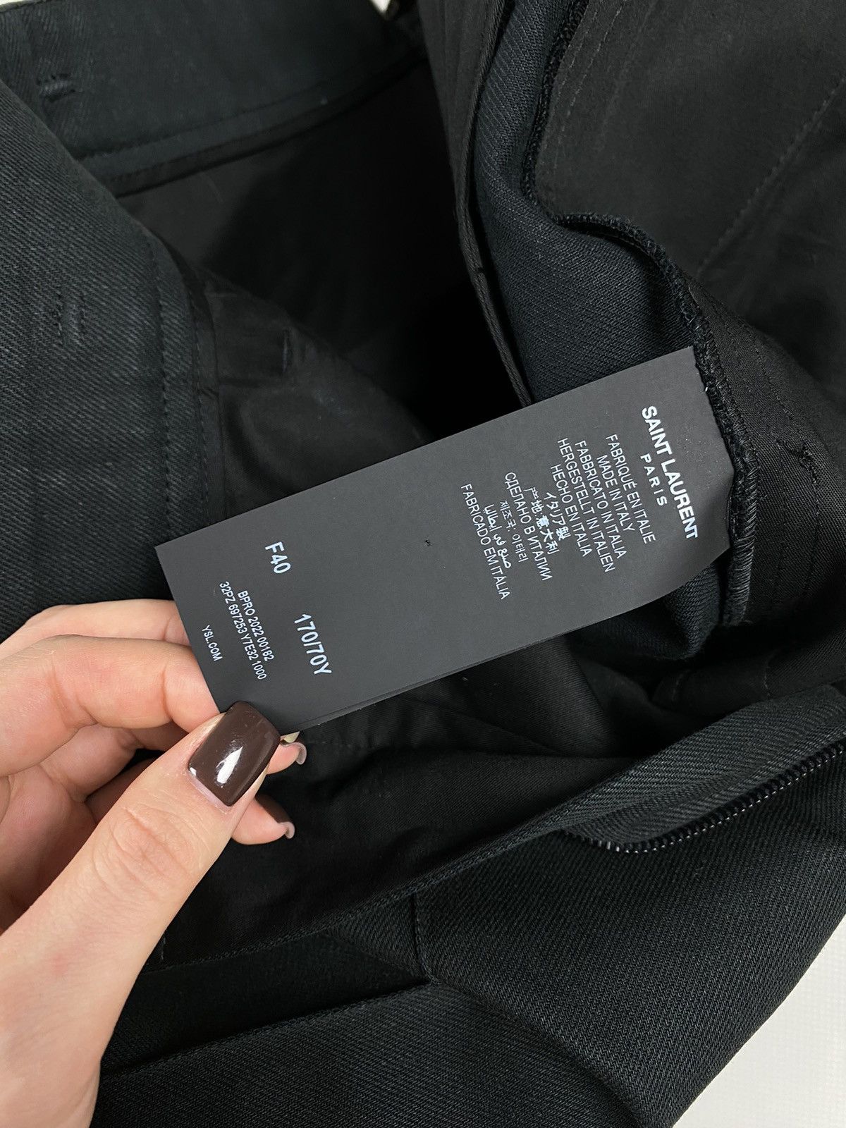 Hedi Slimane × Saint Laurent Paris BNWT! Saint Laurent ladies high rise straight fit jeans Size 28" / US 6 / IT 42 - 16 Thumbnail
