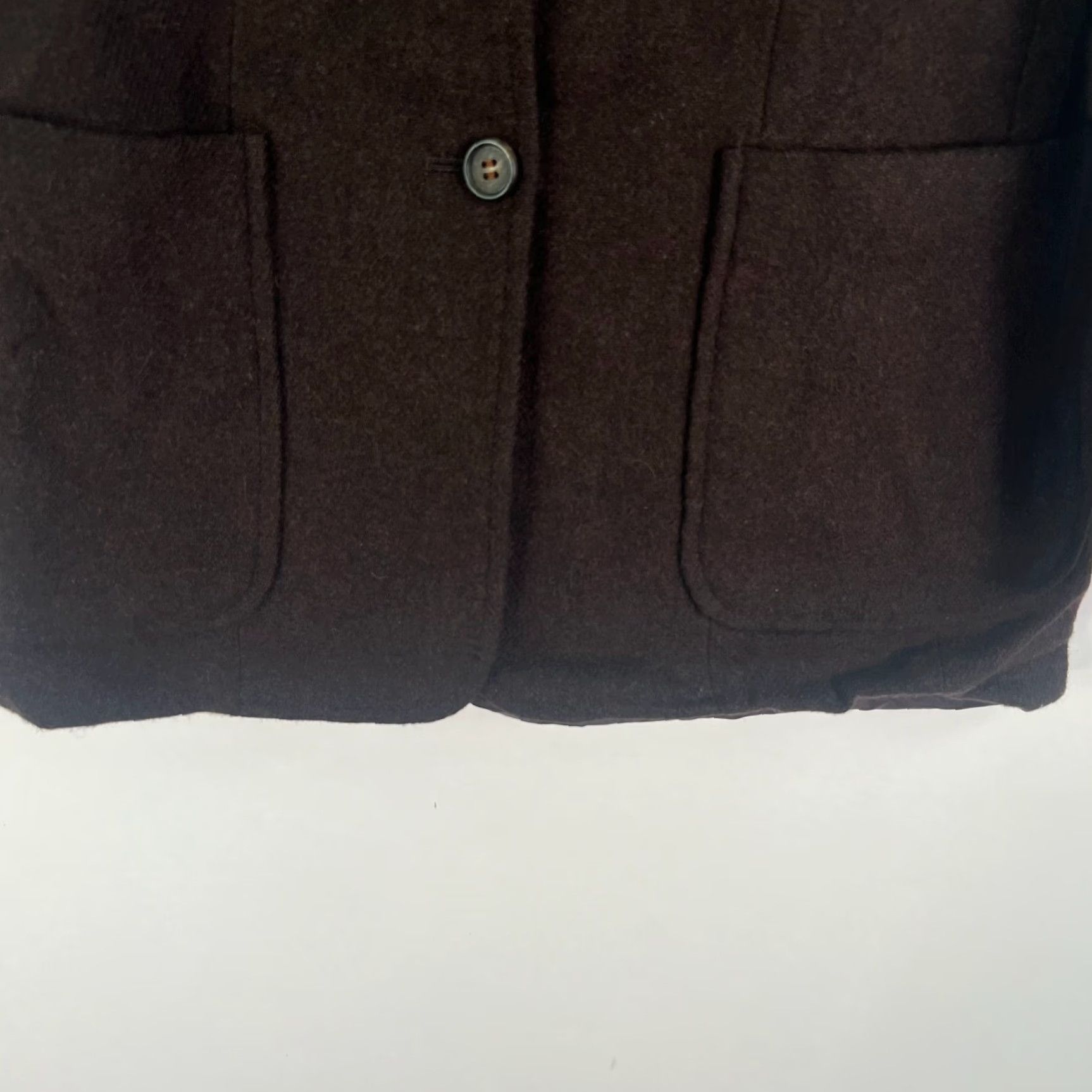 Vintage VINTAGE Single Breast Notch Wool Blend Blazer Jacket Womens Size 7/8 Brown Made in Japan Size M / US 6-8 / IT 42-44 - 5 Thumbnail