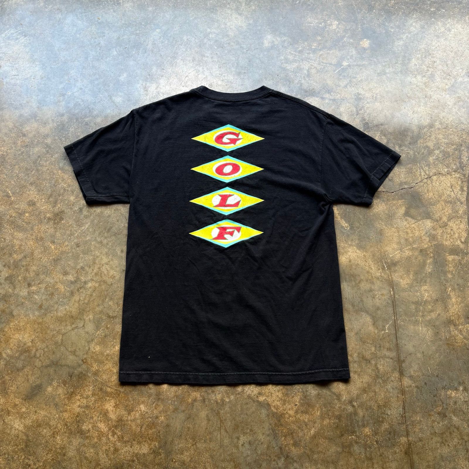 Golf Wang Black Y2K Golf Wang Parody Graphic T-shirt Size US L / EU 52-54 / 3 - 2 Thumbnail