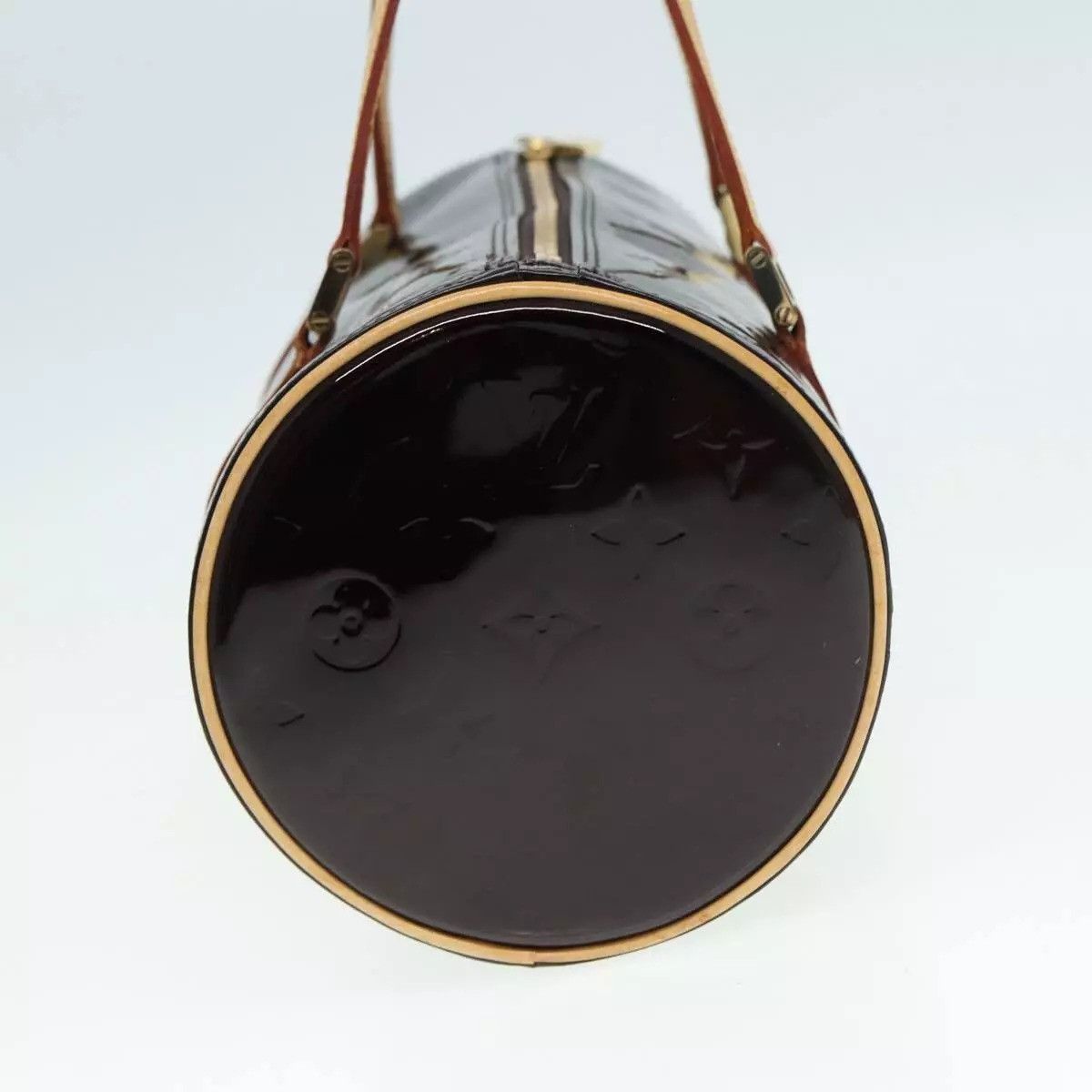 Louis Vuitton LOUIS VUITTON Monogram Vernis Bedford Hand Bag Amarante Size ONE SIZE - 15 Thumbnail