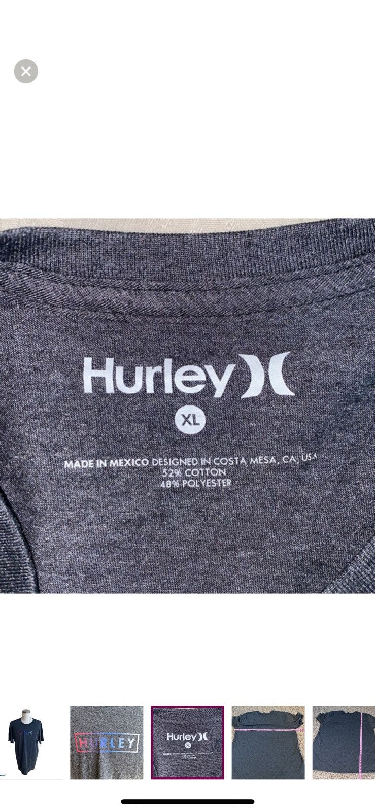 Hurley Hurley XL logo crewneck tee Size US XL / EU 56 / 4 - 5 Thumbnail