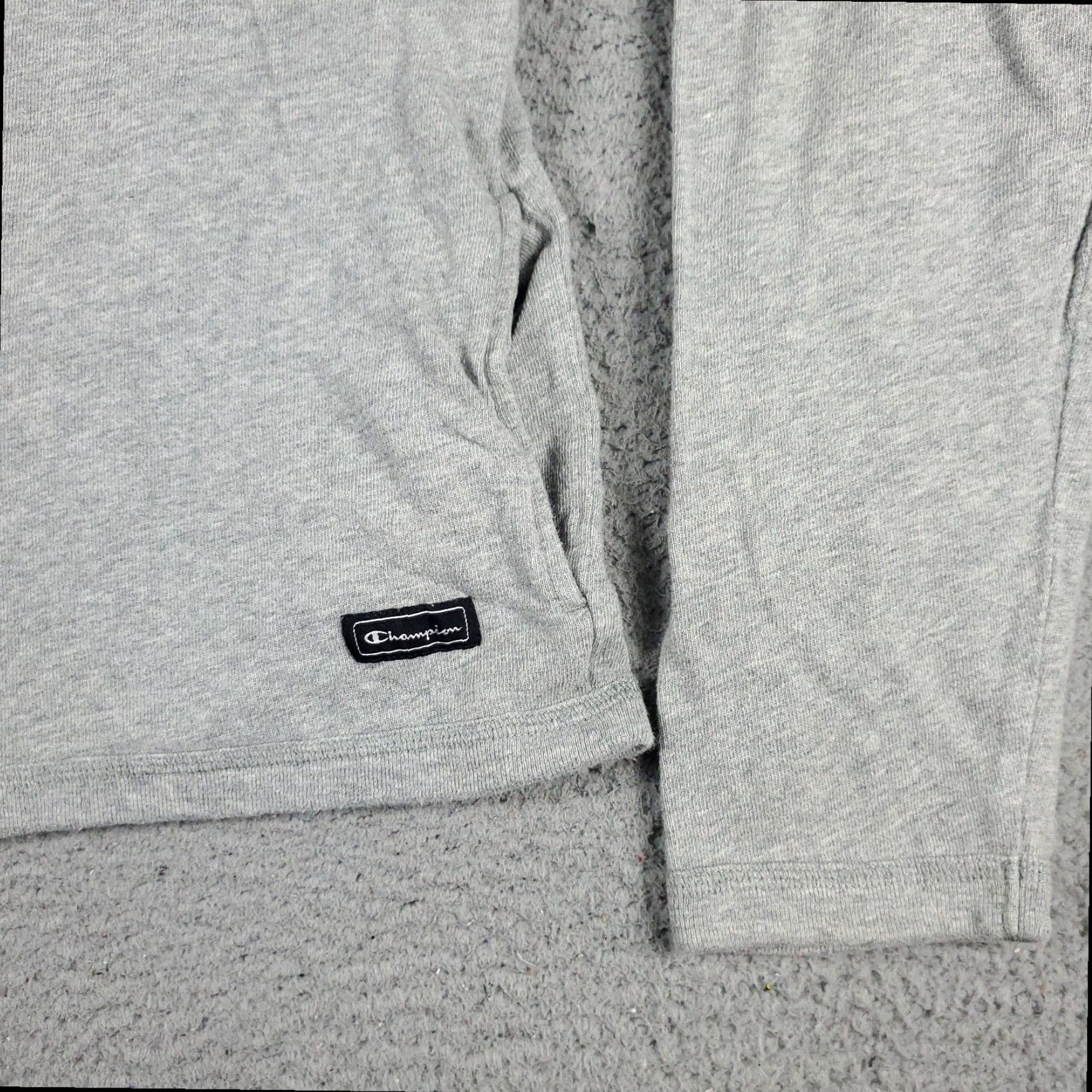 Champion Champion Womens XL Extra Large Gray Crop Top Hoodie Sweatshirt Size XL / US 12-14 / IT 48-50 - 4 Thumbnail
