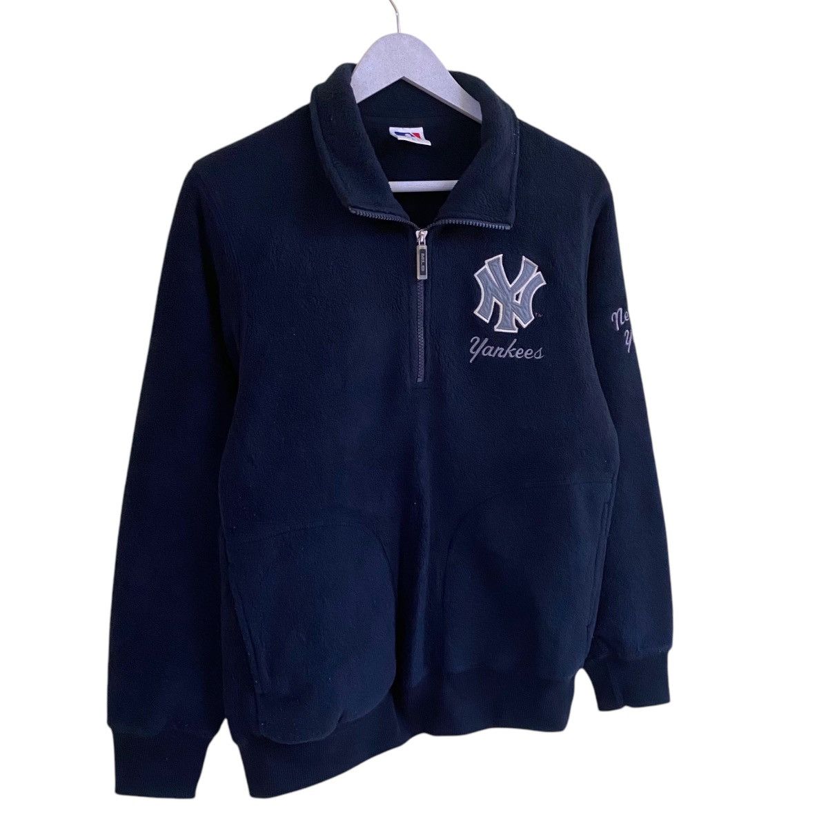 MLB × New York Yankees 💥MLB NY YANKEES FLEECE BIG LOGO HALFZIP SWEATER Size US L / EU 52-54 / 3 - 3 Thumbnail