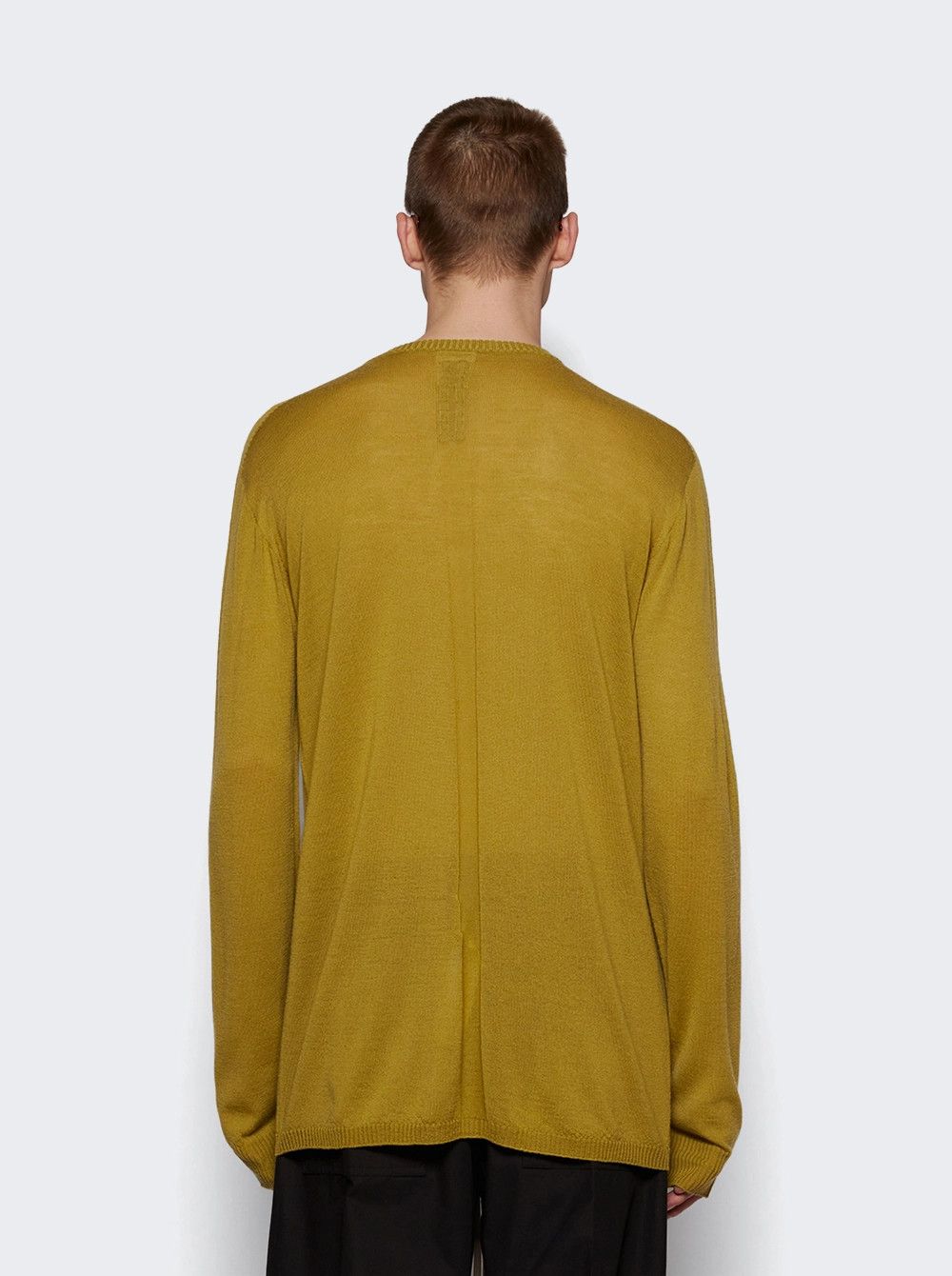 Rick Owens o1mle0226 Oversized Level Sweater in Yellow Size US L / EU 52-54 / 3 - 5 Thumbnail