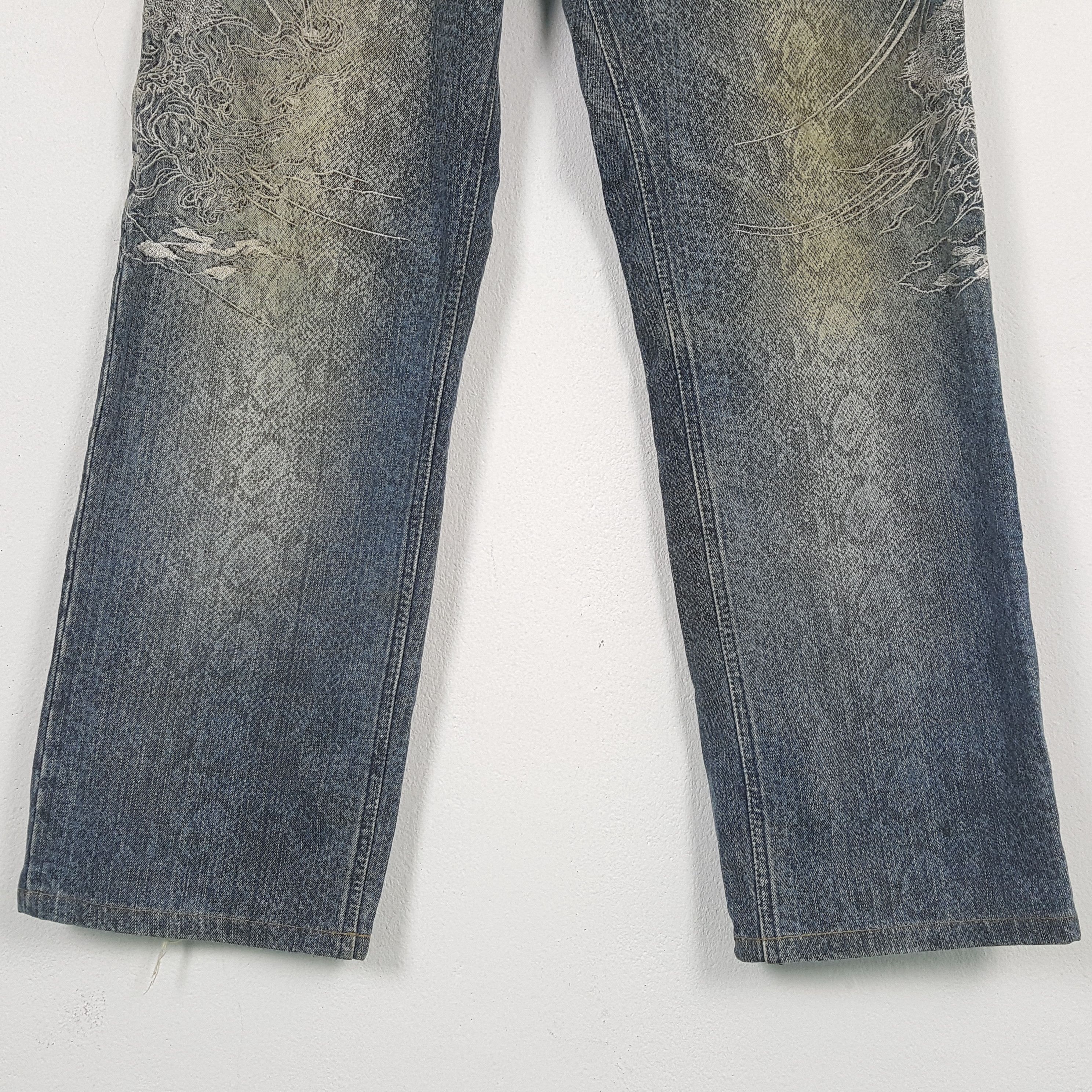 Japanese Brand × Vintage Vintage KARAKURI TAMASHI Japanese Brand Rare Design Jeans Size US 32 / EU 48 - 6 Thumbnail