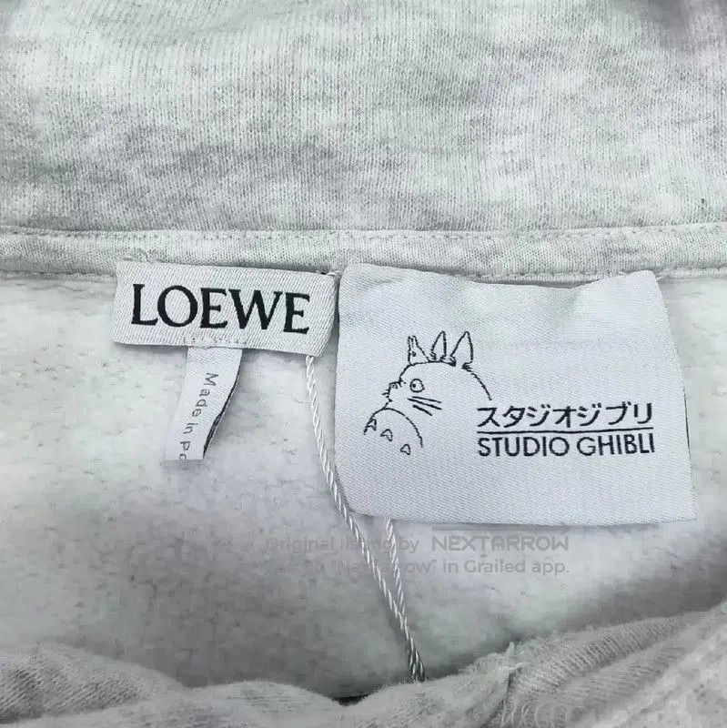 Loewe Loewe Gray Cotton Women's Hoodie . Size L / US 10 / IT 46 - 3 Thumbnail