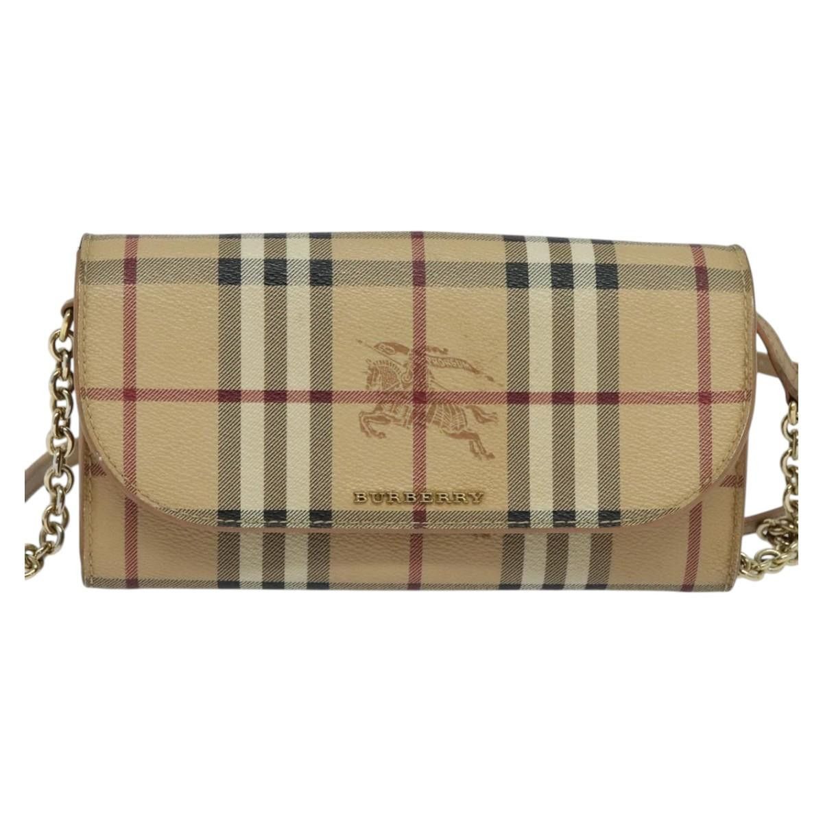 Burberry Haymarket Beige Canvas Wallet (Pre-Owned) Size ONE SIZE - 1 Thumbnail
