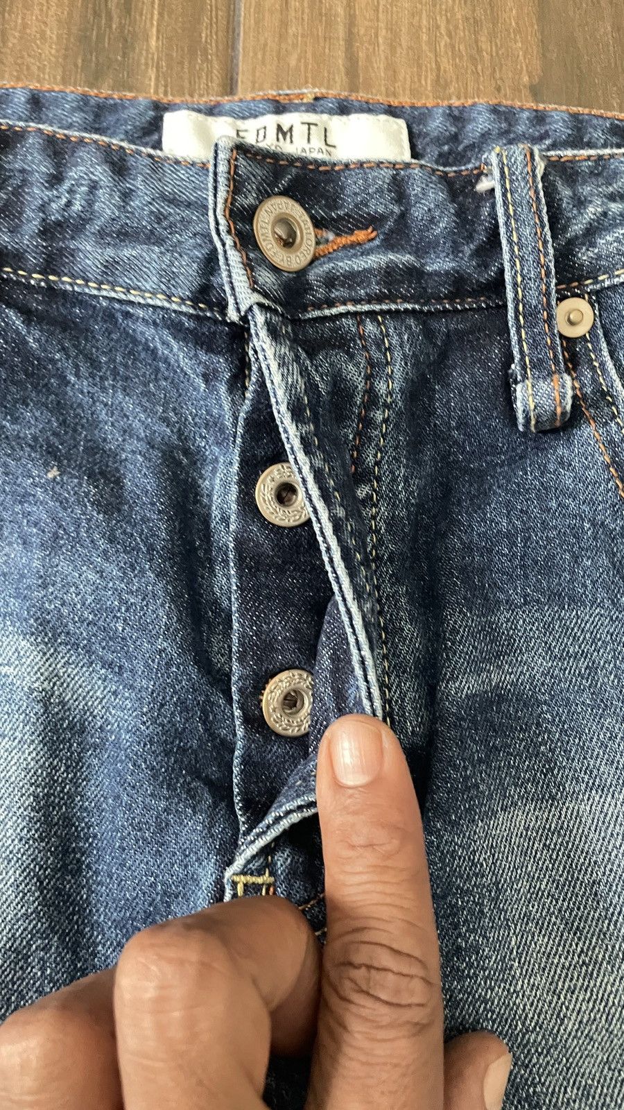 FDMTL FDMTL CLASSIC FIT BORO PATCHWORK DESIGN SELVEDGE DENIM Size US 32 / EU 48 - 7 Thumbnail