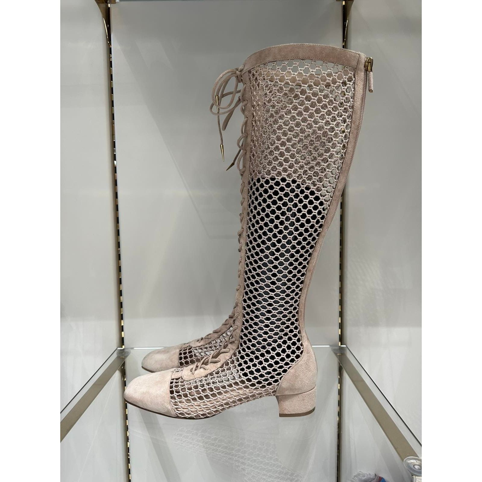 Dior Christian Dior Naughtily-D Lace-Up Boots - Size 40 Size US 9 / IT 39 - 1 Thumbnail