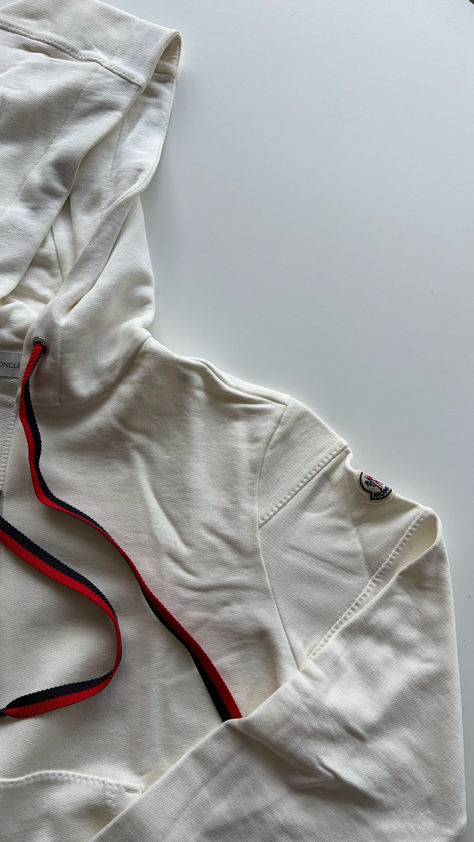 Moncler Moncler White Zip-Up Hoodie Size US M / EU 48-50 / 2 - 6 Thumbnail