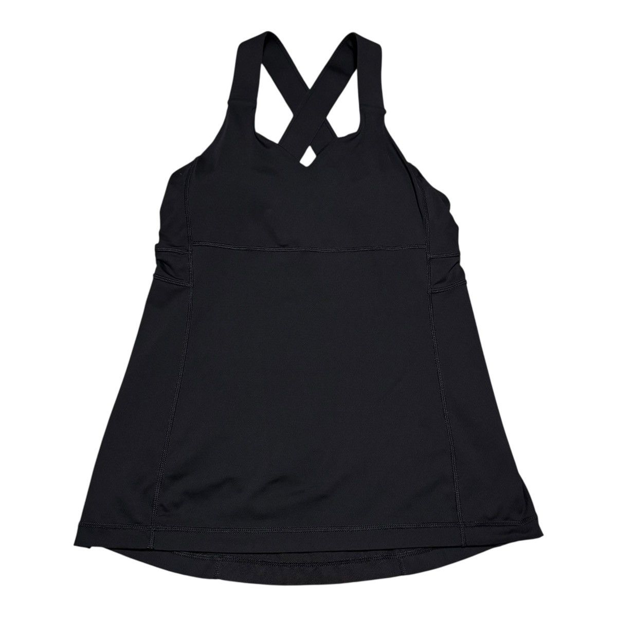 Lululemon Lululemon Push Your Limits Black Cross Back Top Women's 10 Size L / US 10 / IT 46 - 1 Thumbnail