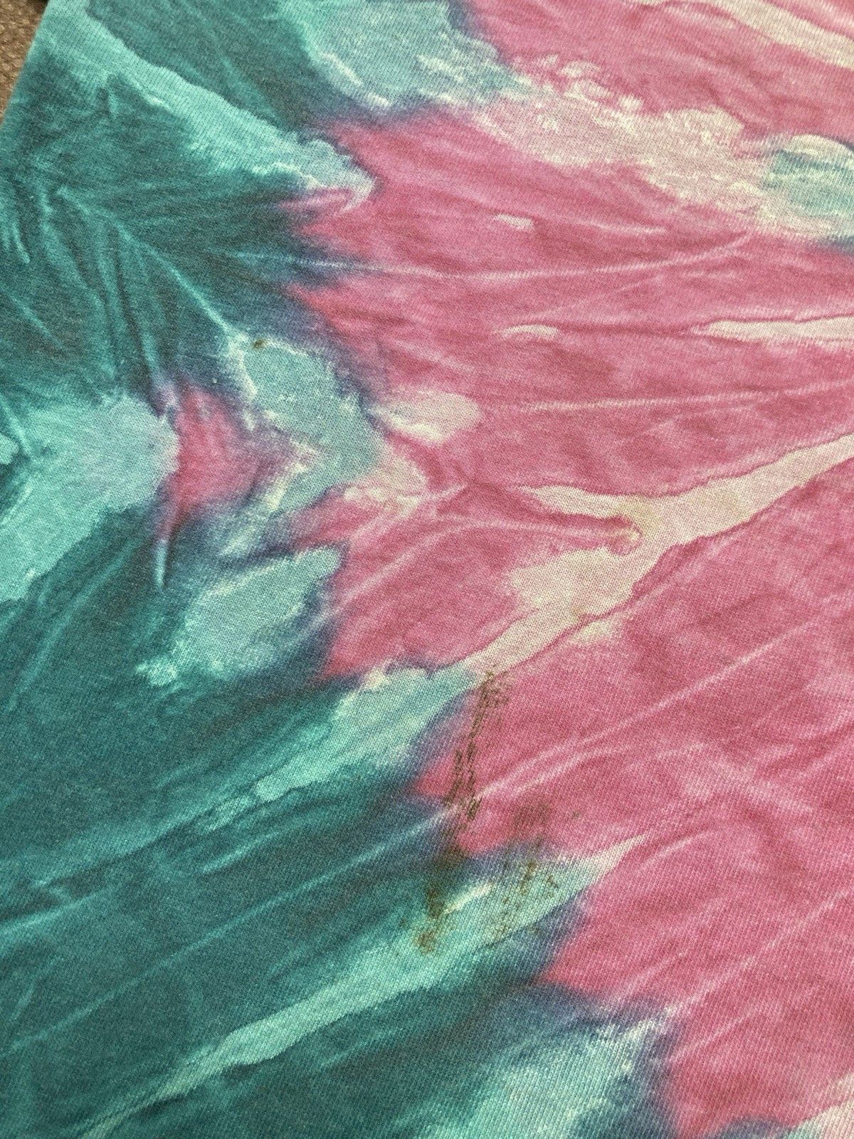 Vintage 90s t shirt tie dye spiral hippie cotton Jerzees mens XL Size US XL / EU 56 / 4 - 4 Thumbnail