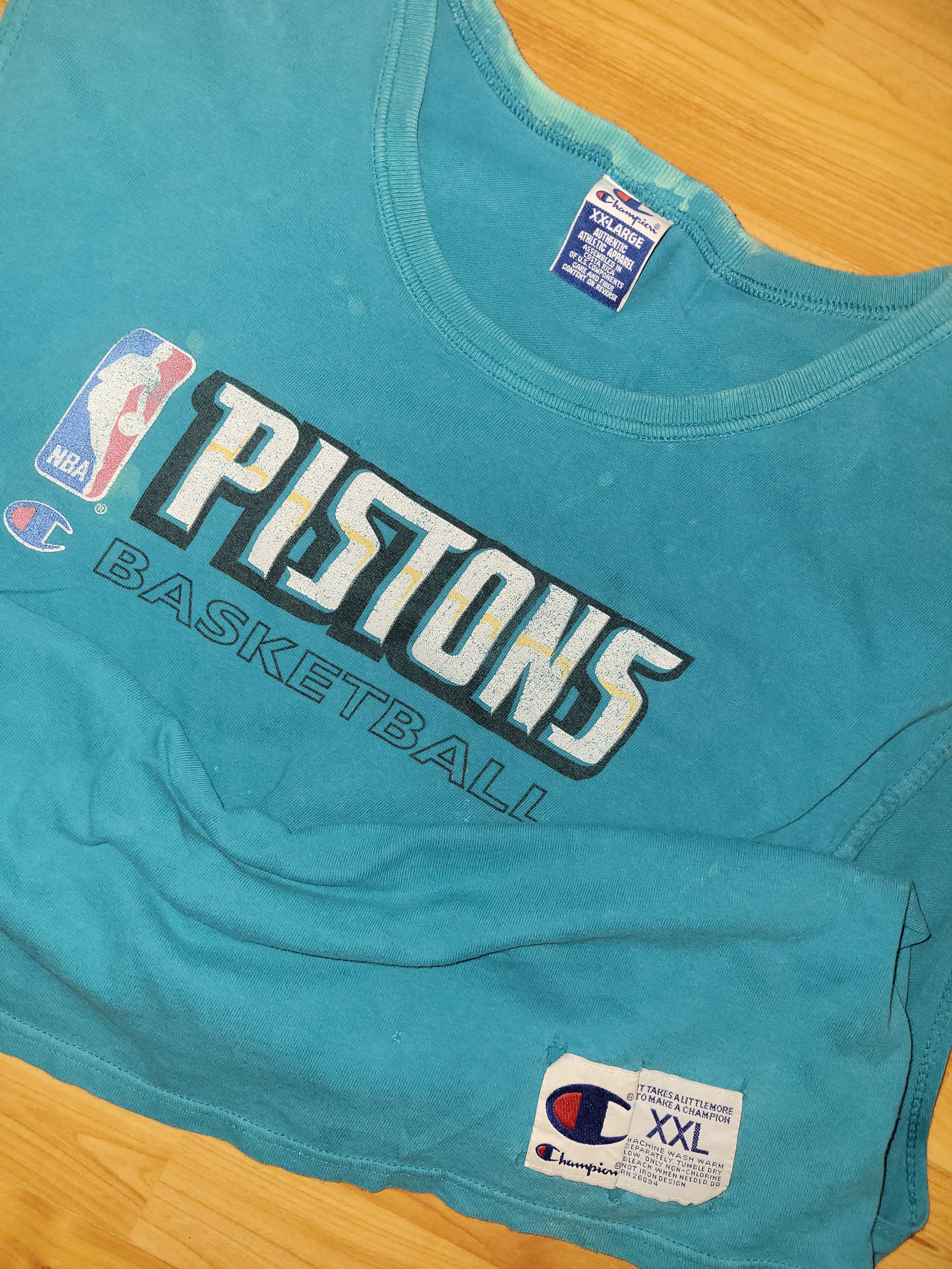 Champion Y2K Detroit Pistons Sleeveless tank Size US XXL / EU 58 / 5 - 2 Thumbnail