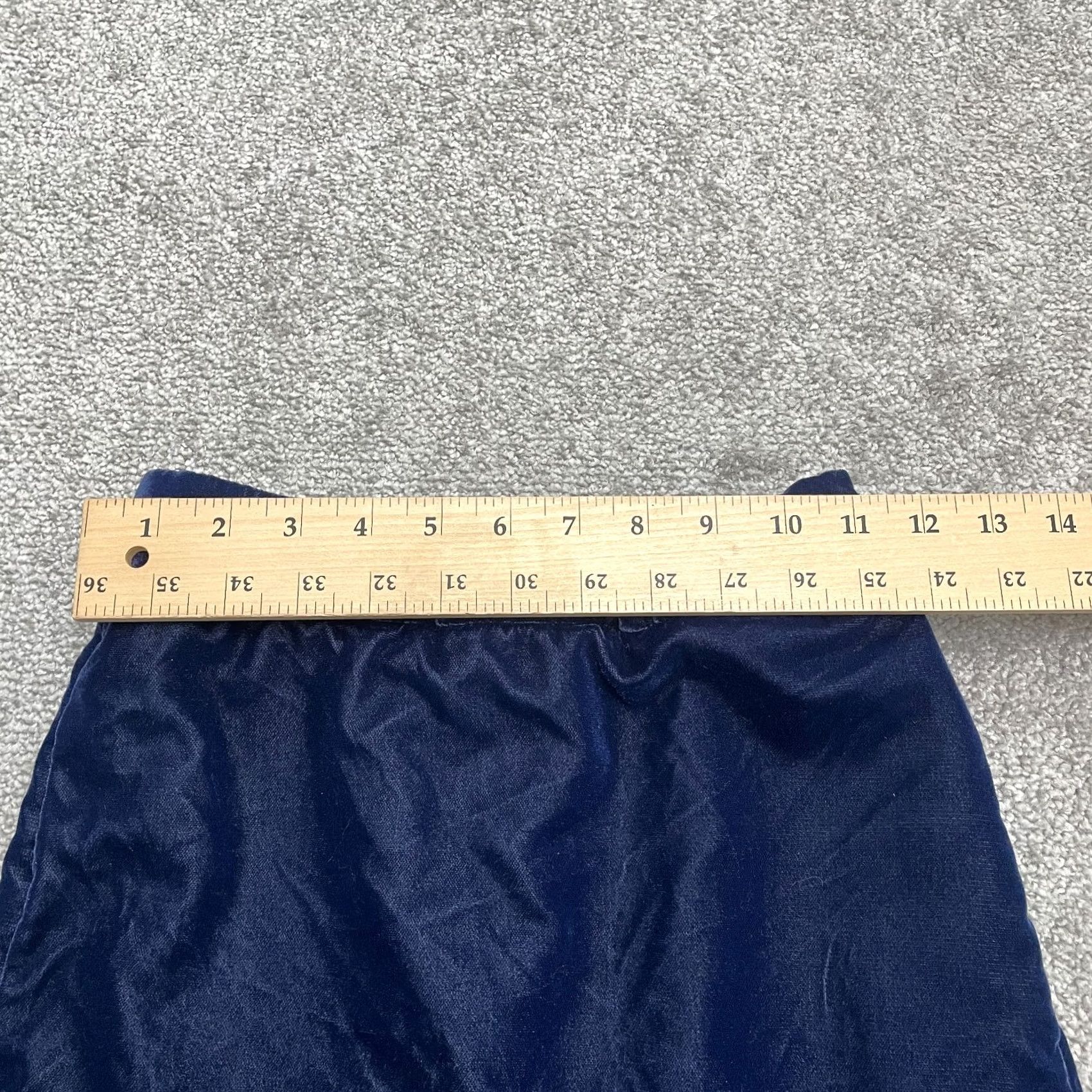 J.Crew J.Crew Skirt Womens XXS Velvet Knee Length Elastic Waist A-Line Casual Work Blue Offset: None Size 24" / US 00 / IT 34 - 6 Thumbnail