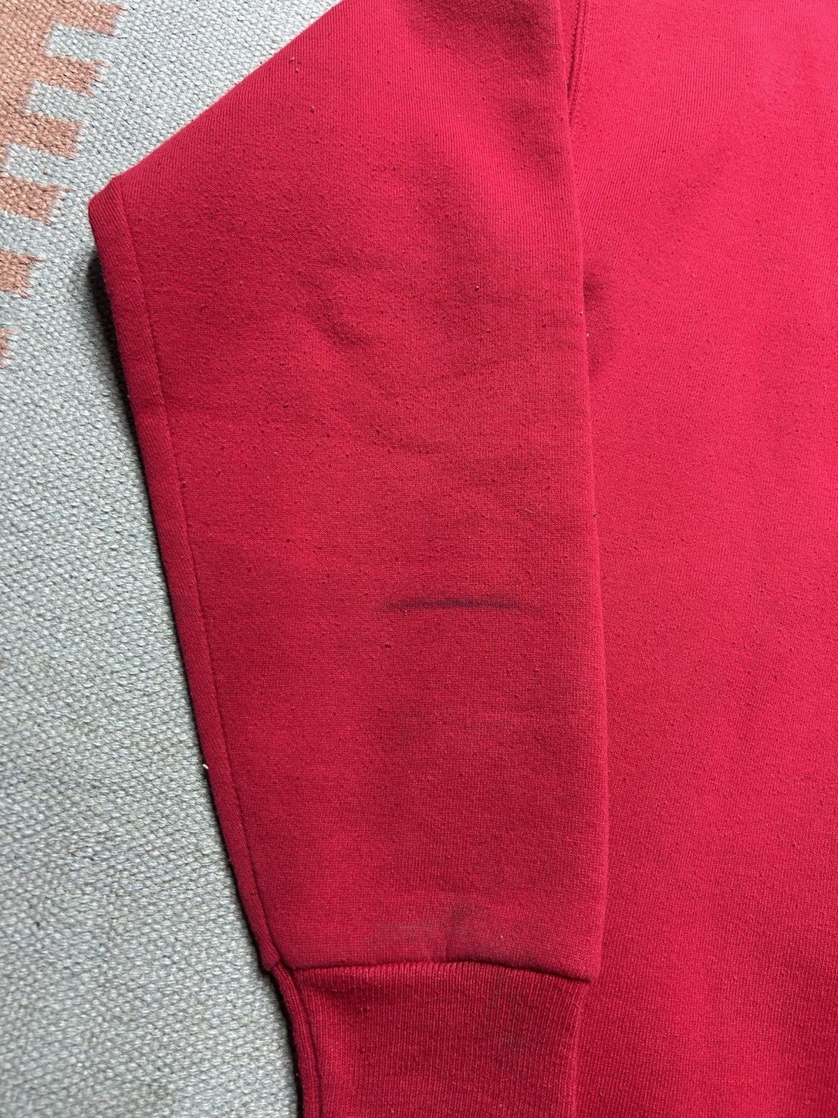 Vintage Vintage 90s sweatshirt Lee sturdy heavyweight blank red XL Size US XL / EU 56 / 4 - 8 Thumbnail