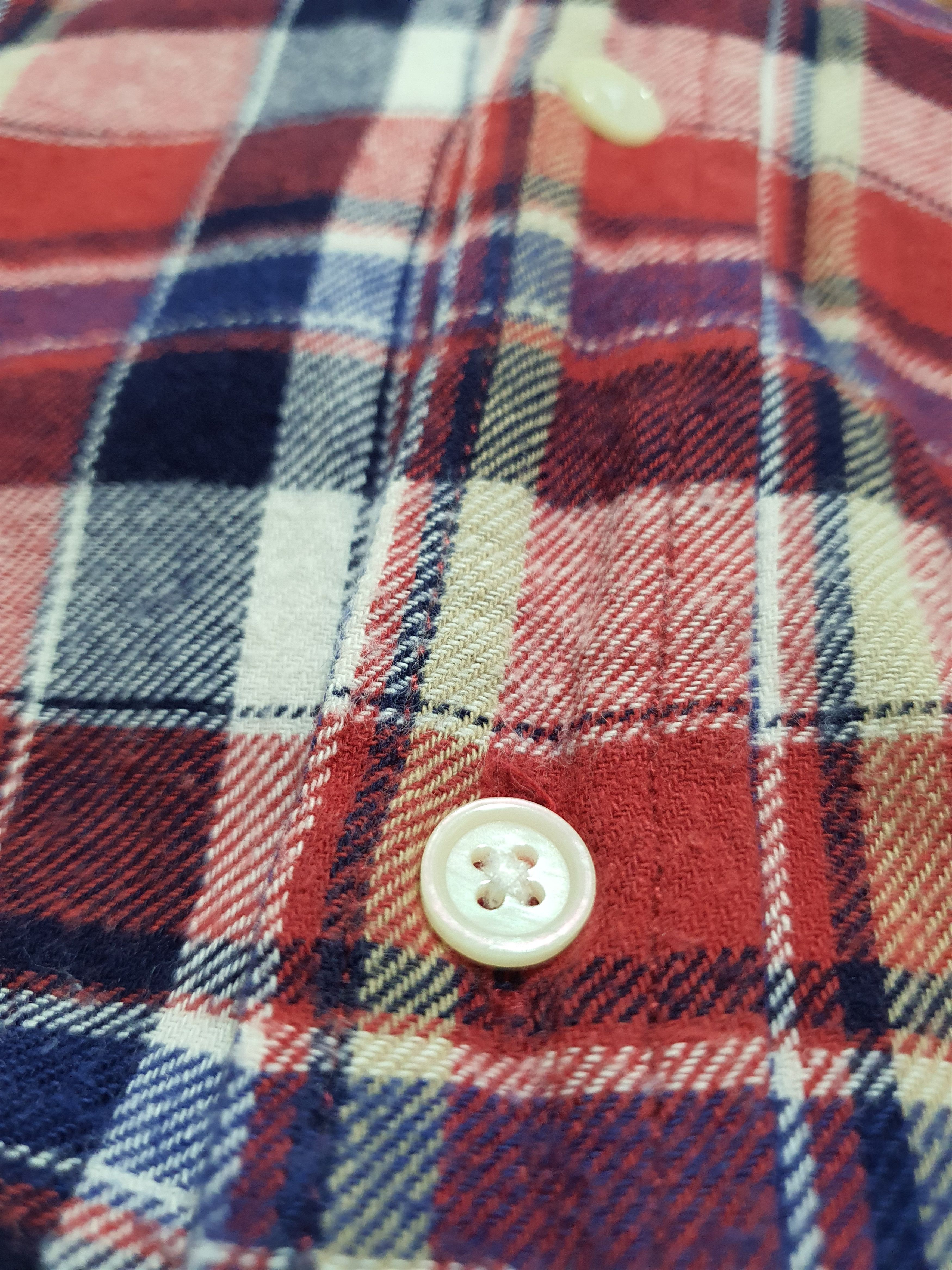 Global Work × Japanese Brand GLOBAL WORK 21/29 RED CHECKED WORK SHIRT Size US L / EU 52-54 / 3 - 8 Thumbnail