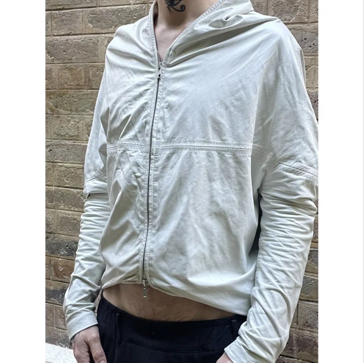 Maison Margiela FW 2005 White Leather Jacket by Martin Margiela Size S / US 4 / IT 40 - 5 Thumbnail