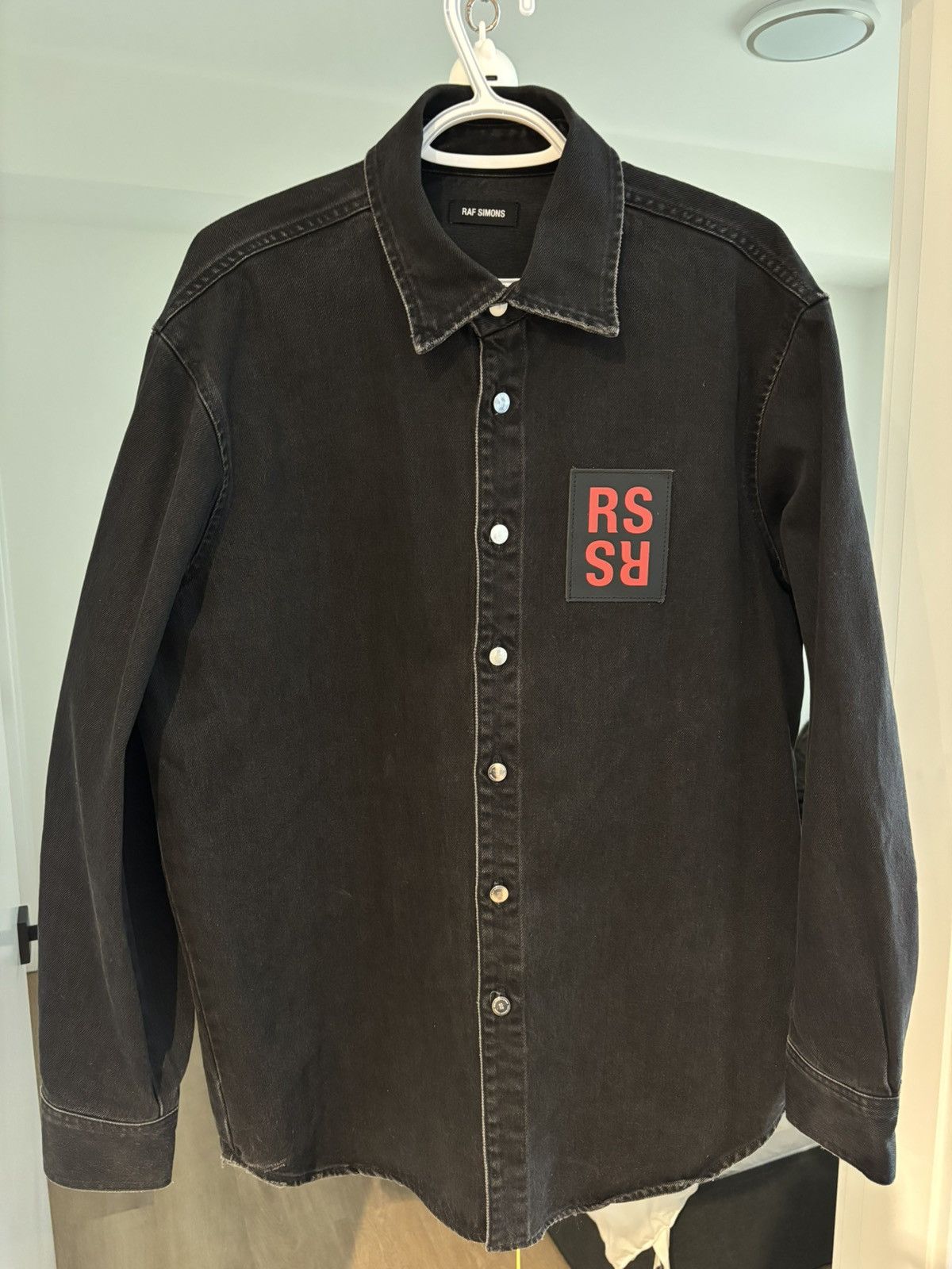 Raf Simons RAF SIMONS Logo Denim Shirt Size US M / EU 48-50 / 2 - 2 Thumbnail