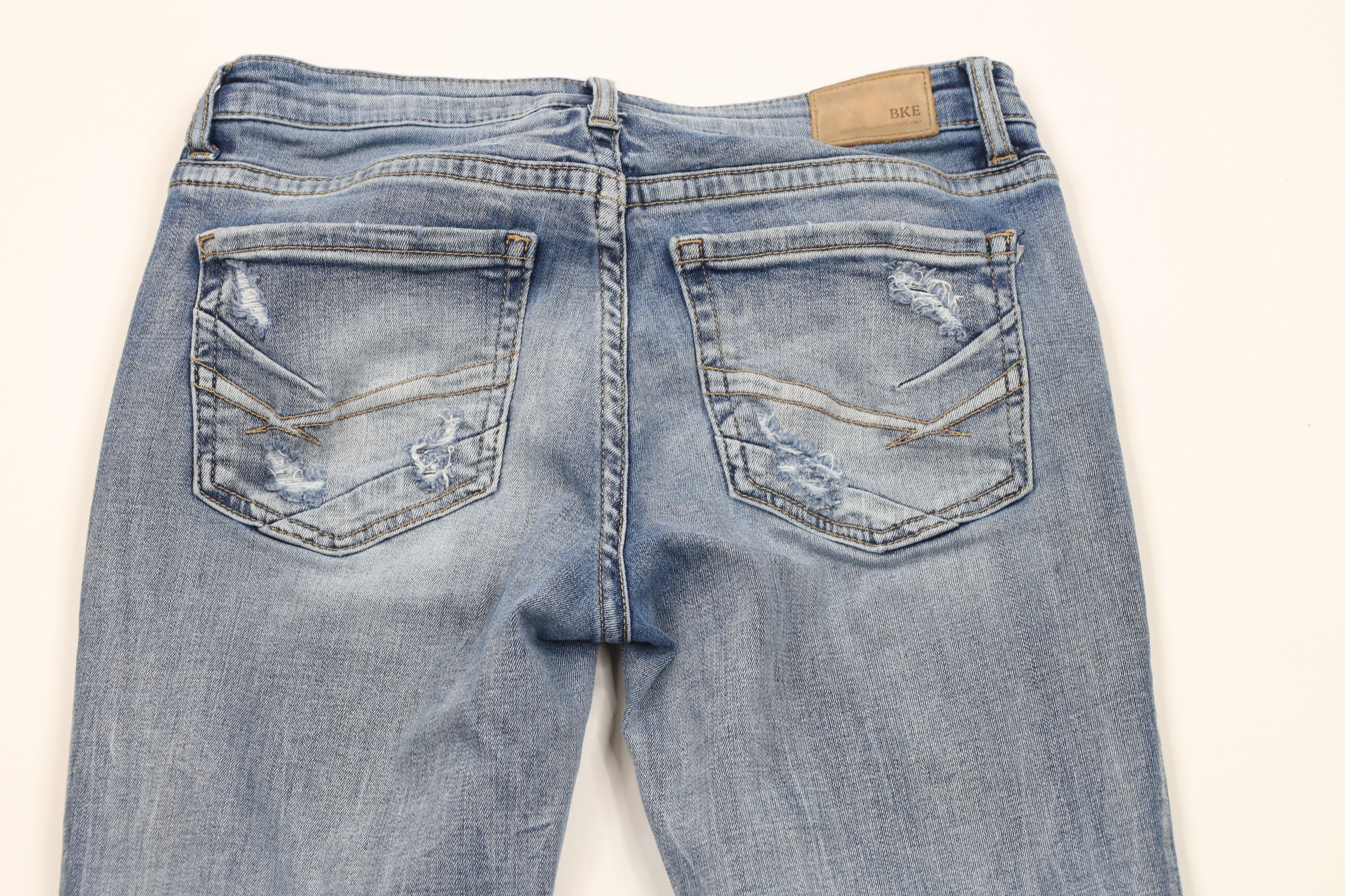 Vintage Buckle BKE Stella Slim Fit Low Rise Bootcut Denim Jeans Size 28" / US 6 / IT 42 - 11 Thumbnail