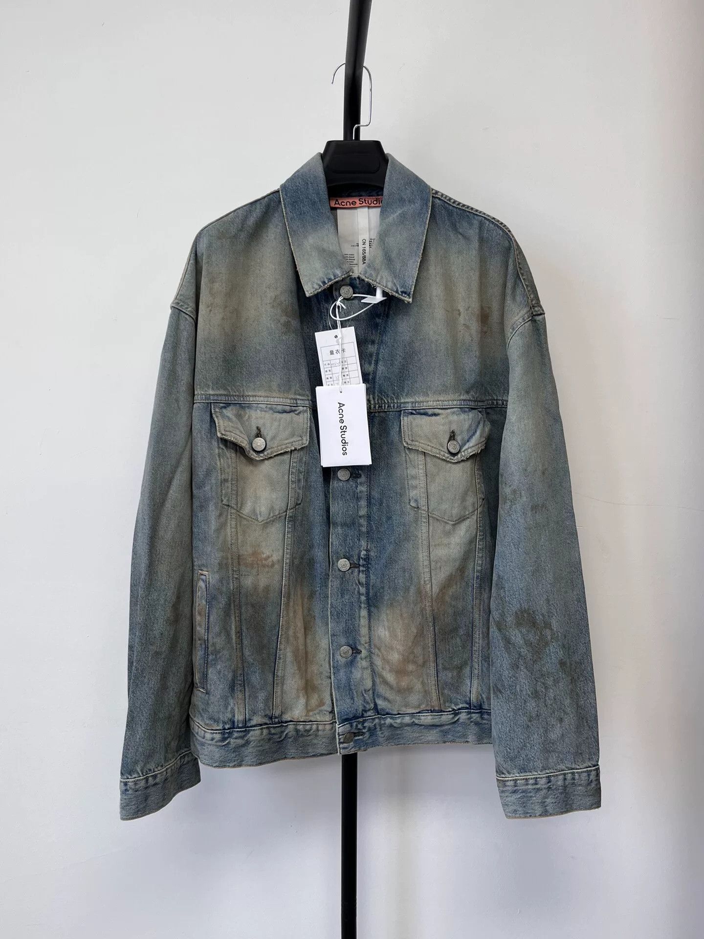 Acne Studios oversized faded denim jacket unisex FW23 Size XXS / US 00 / IT 34 - 1 Thumbnail