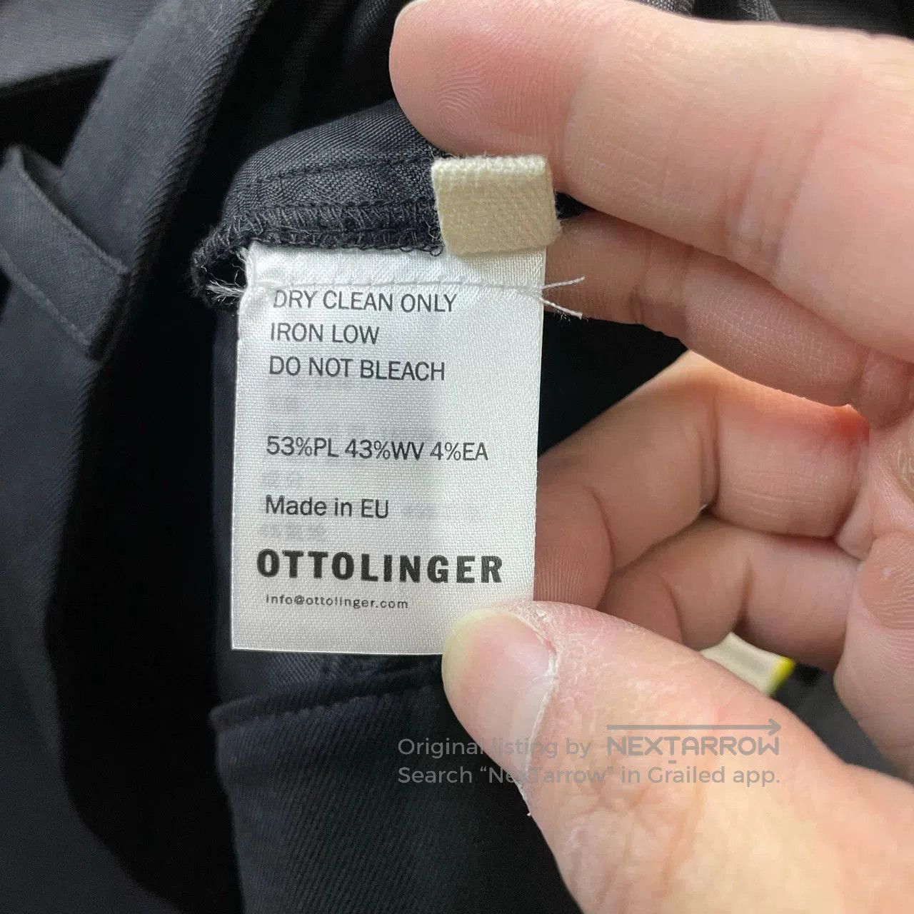 Ottolinger OTTOLINGER Black Trousers Size 38. Size 37" - 4 Thumbnail