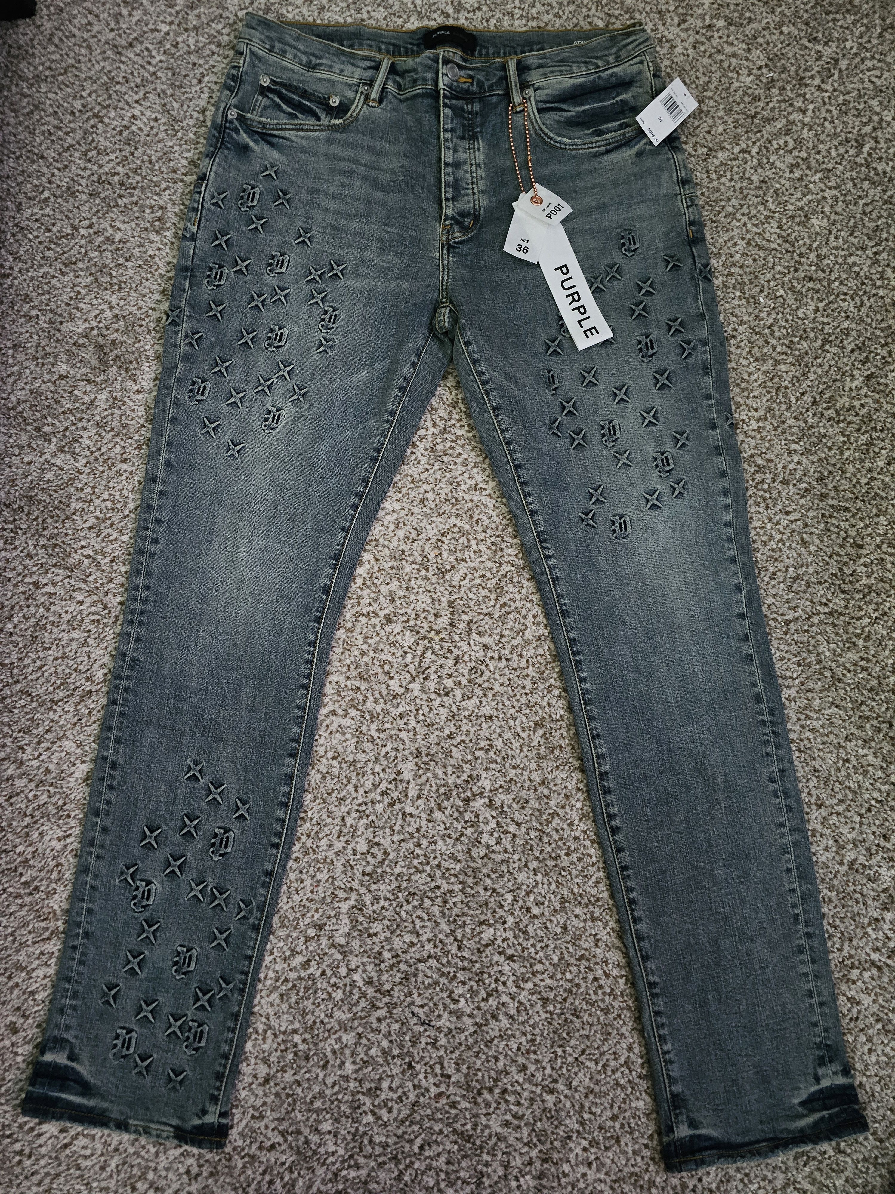 Purple Brand Purple special edition monogram jeans Size US 36 / EU 52 - 1 Thumbnail