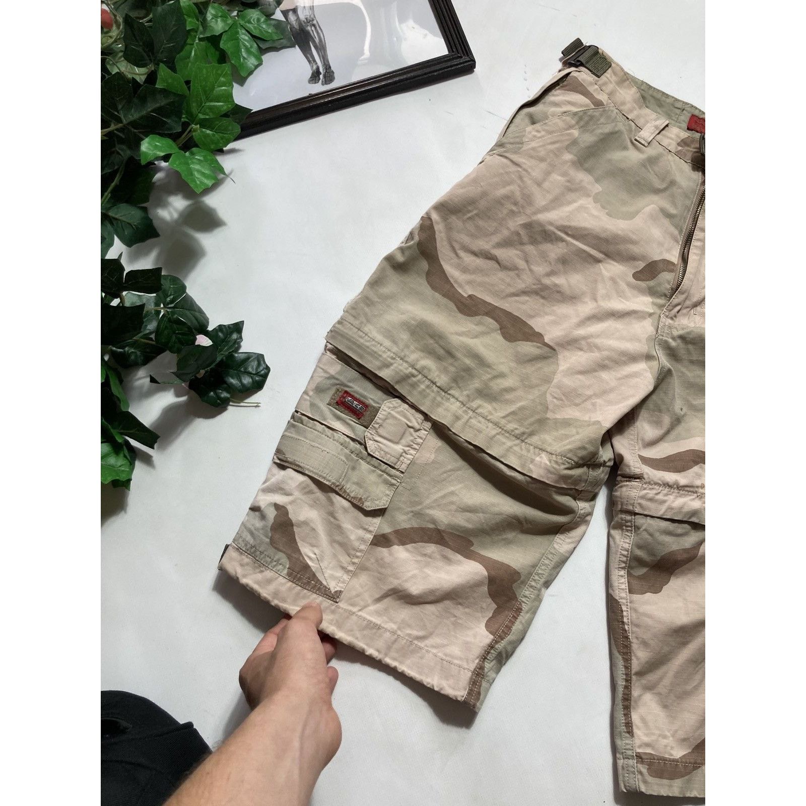 Japanese Brand × Vintage Vintage Camo Military 90s transformer shorts Size US 30 / EU 46 - 3 Thumbnail