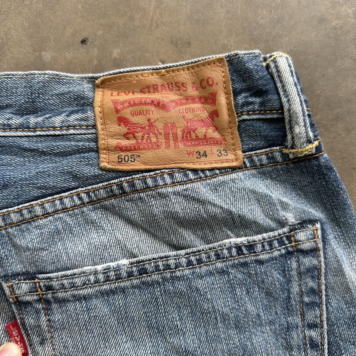 Levi's Vintage Levi’s 505 Distressed Faded Denim Jean Pant W32 Size US 32 / EU 48 - 12 Thumbnail