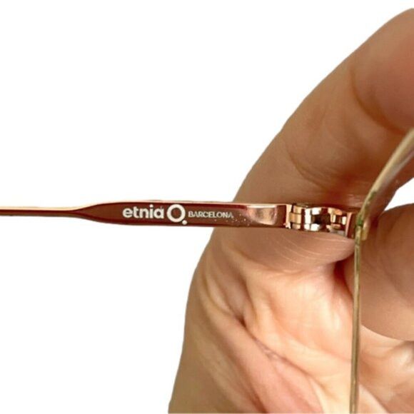 Etnia Barcelona Etnia Barcelona Gold Brick Lane Glasses Frames 🇪🇸 Size ONE SIZE - 5 Thumbnail