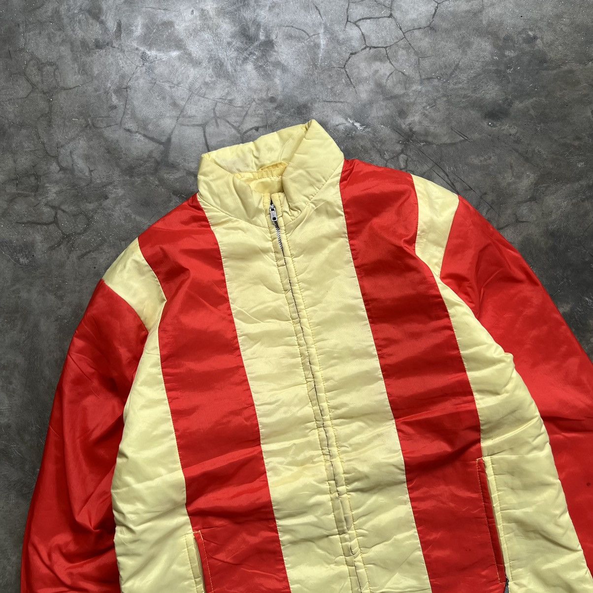 Vintage Vintage 80’s Profile Carte Big Stripe Zip Talon Jacket Size US L / EU 52-54 / 3 - 2 Thumbnail