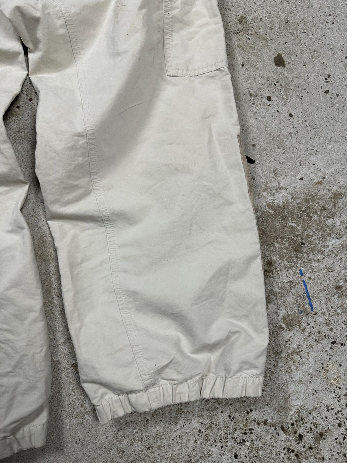 Adidas Vintage Y2K Adidas Beige Baggy Track Cargo Pants Size US 27 - 14 Thumbnail