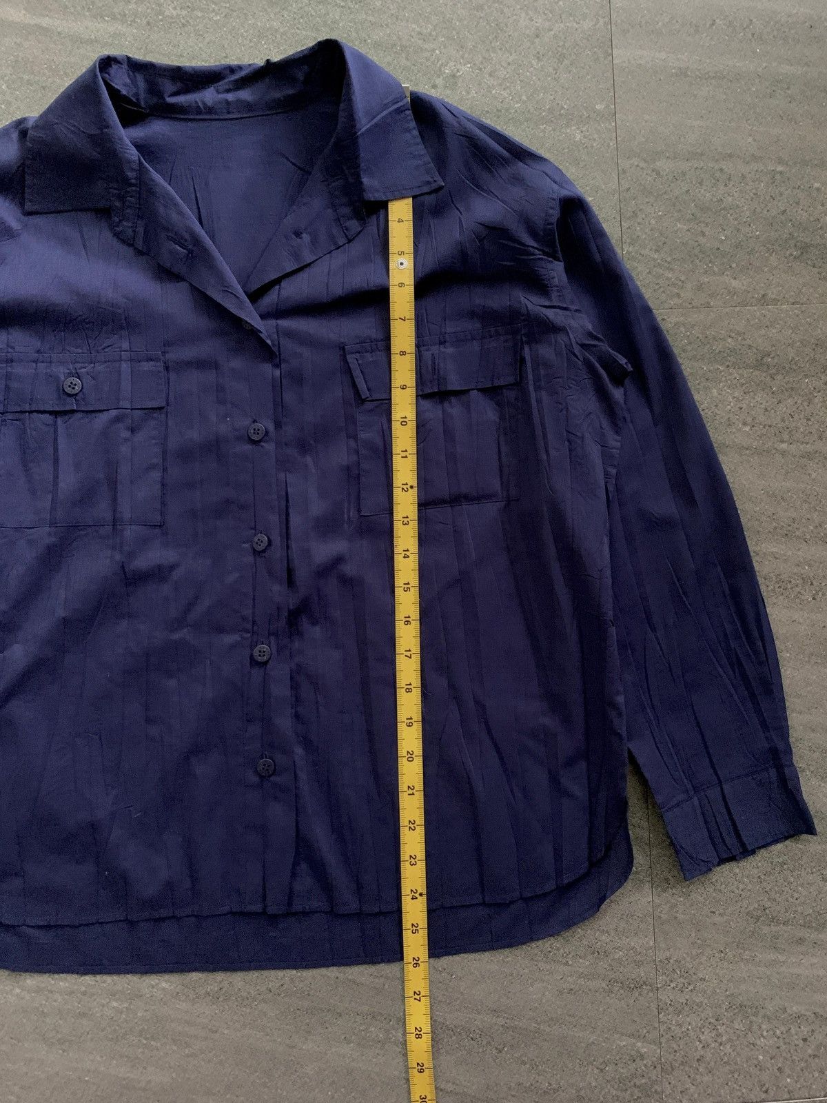 Pleats Please Issey Miyake Double Pocket Pleated Shirt Size US S / EU 44-46 / 1 - 7 Thumbnail