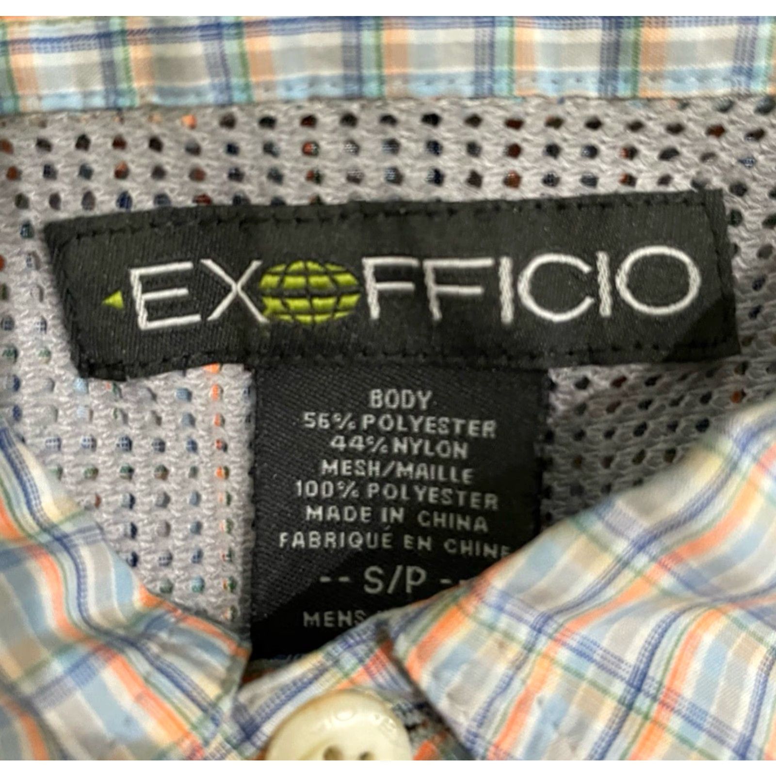 ExOfficio ExOfficio plaid long sleeve button-down vented polyester blend shirt Mens Size S Size US S / EU 44-46 / 1 - 4 Thumbnail