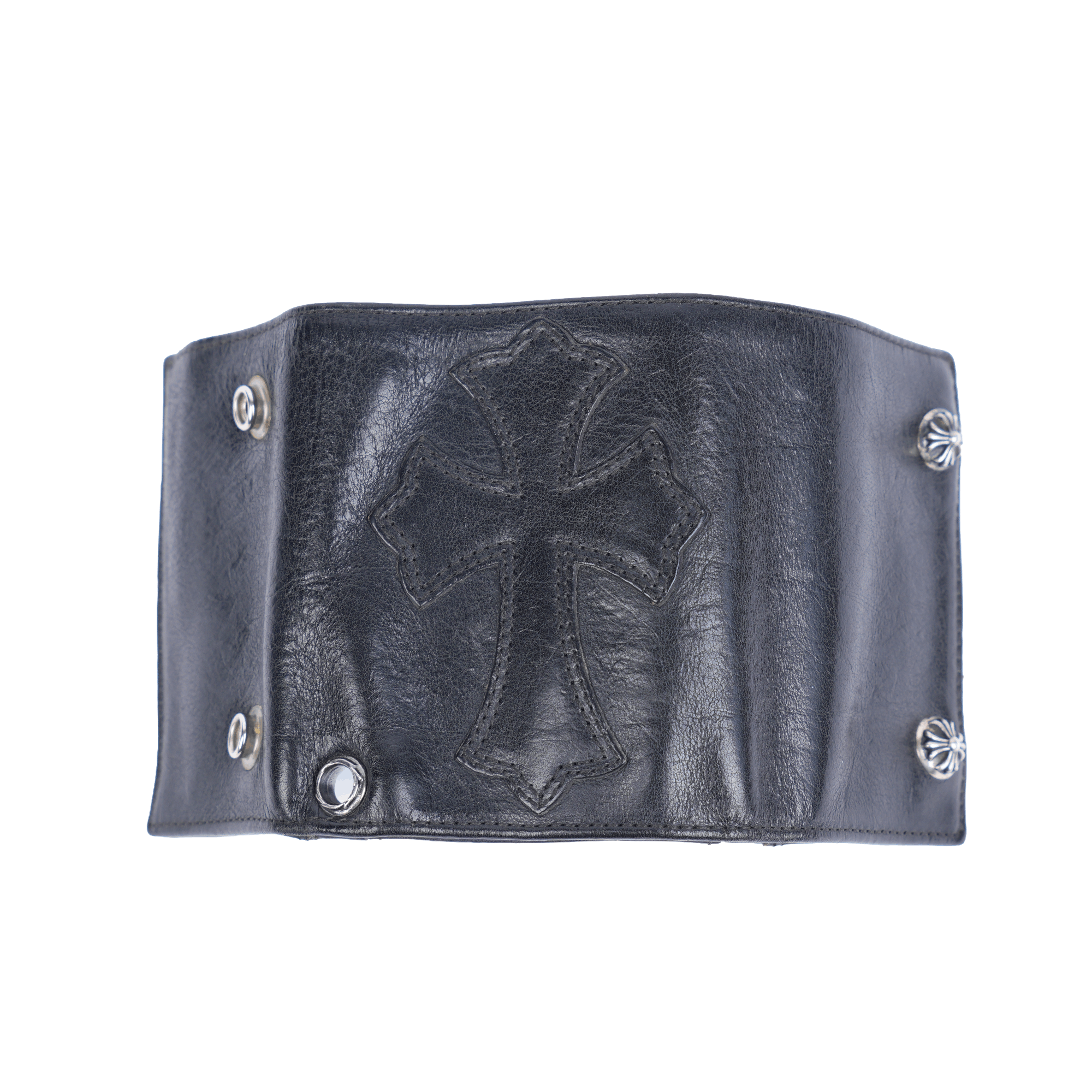 Chrome Hearts CHROME HEARTS BLACK CROSS PATCH SNAP WALLET Size ONE SIZE - 4 Thumbnail