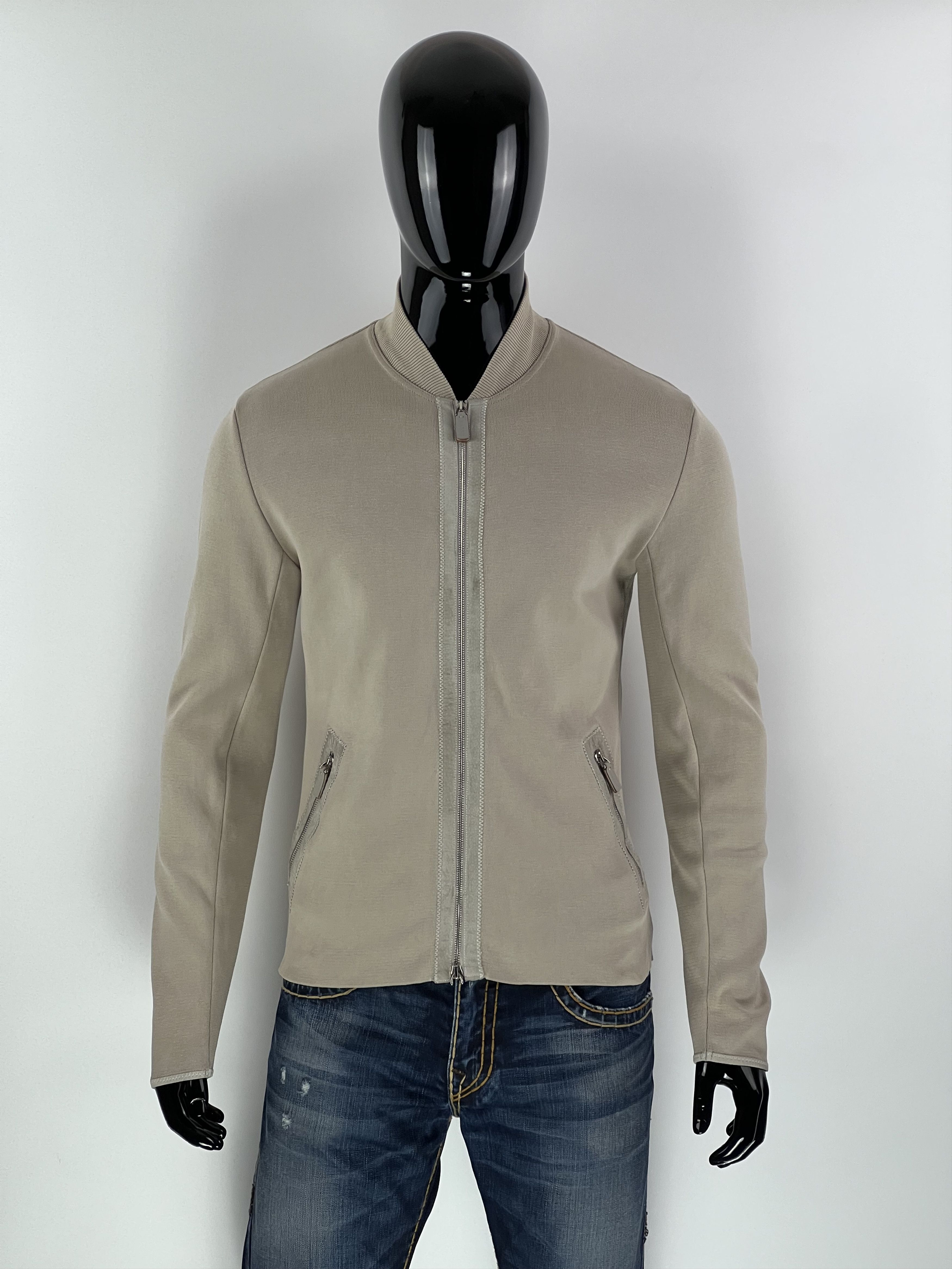 Bally Bally Men's Beige Full Zip Bomber Jacket Size IT48 Size US M / EU 48-50 / 2 - 1 Thumbnail