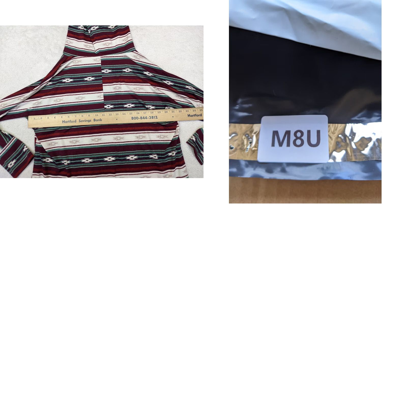 Vintage LuLaRoe Womens XL Hoodie Red Southwestern Stripe Kangaroo Pocket Pullover Shirt Pullover Long Sleeve Adult Womens Size XL / US 12-14 / IT 48-50 - 8 Thumbnail