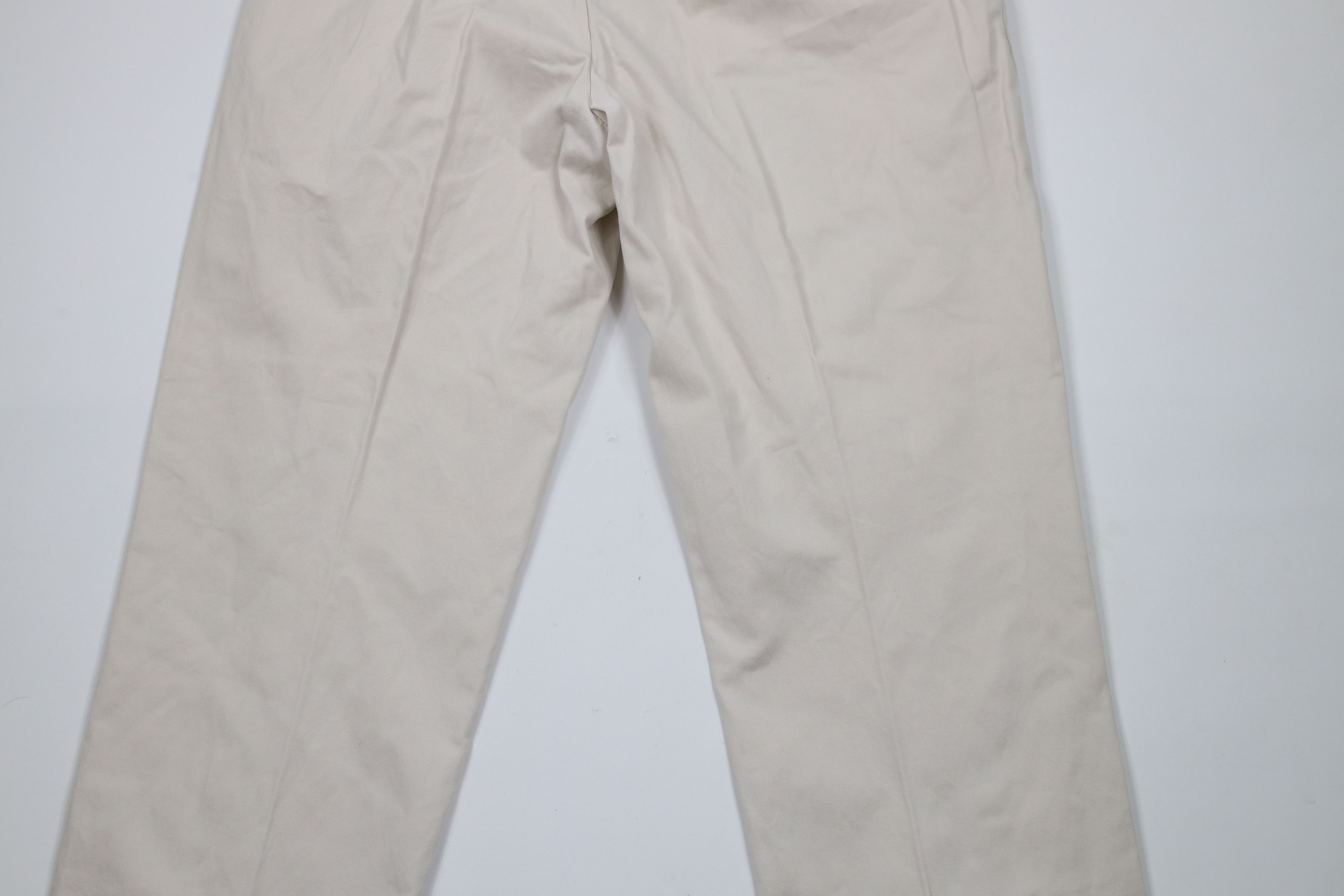 Ralph Lauren × Vintage Vintage 90s Ralph Lauren Wide Leg Chino Pants Beige Cotton Size US 38 / EU 54 - 12 Thumbnail