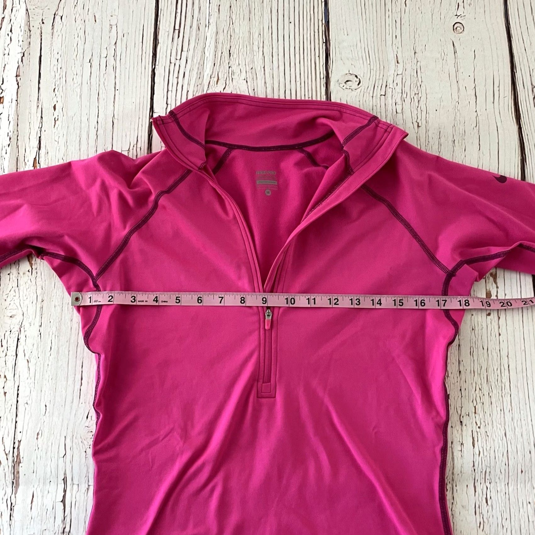 Nike Nike Pro 1/4 Zip Pullover Jacket Running Women's M Solid Hot Pink Jacket Womens M Pink Nike Pro 1/4 Zip Pullover Running Activewear Size M / US 6-8 / IT 42-44 - 4 Thumbnail