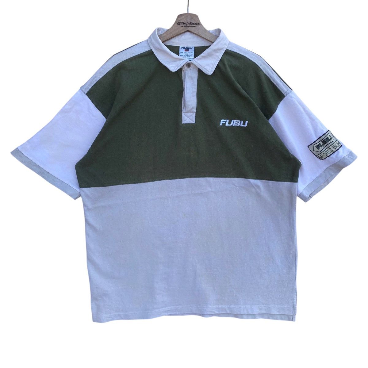 Fubu Vintage Fubu Sports ‘The Collection’ Big Logo Polos Size US XL / EU 56 / 4 - 2 Thumbnail