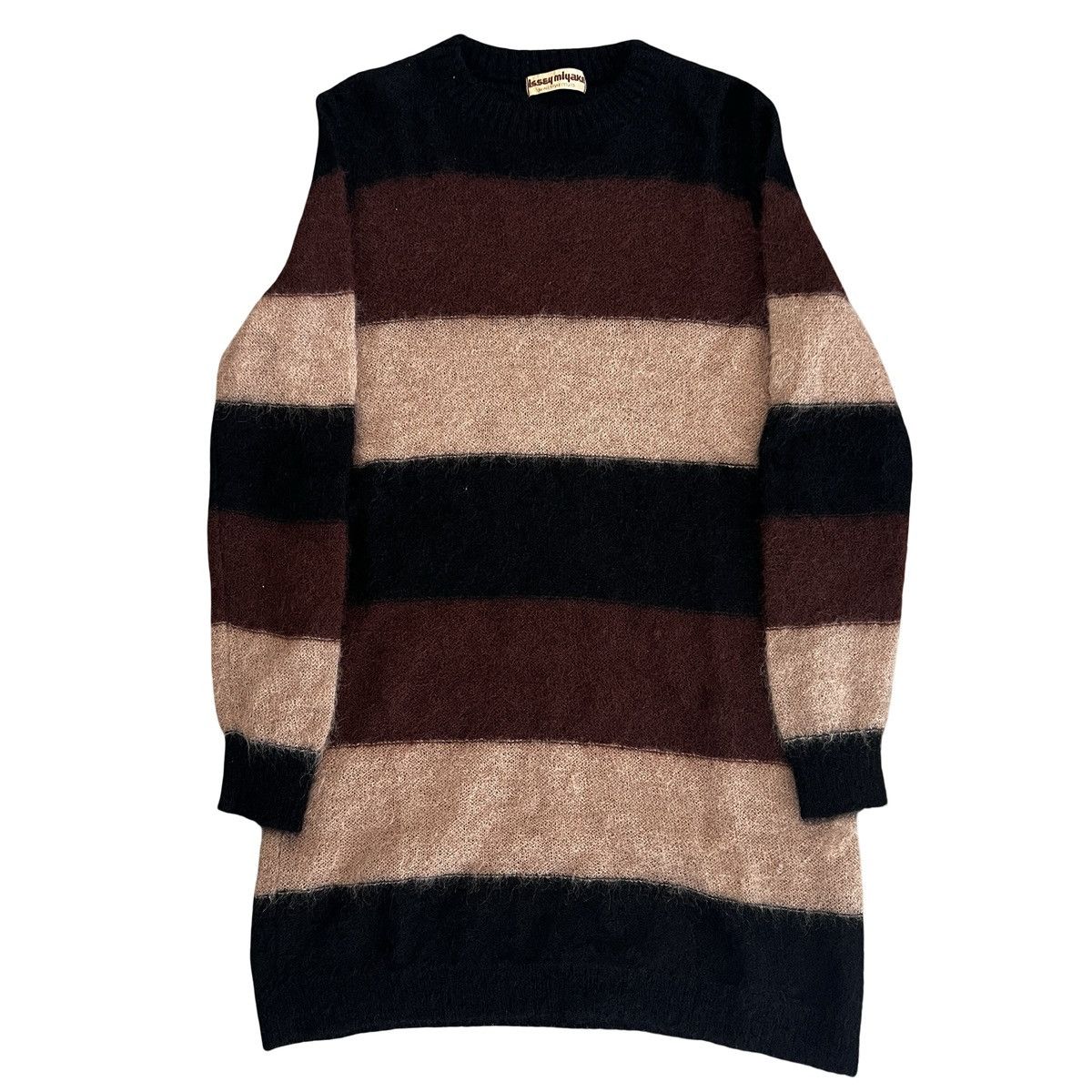 Issey Miyake ISSEY MIYAKE 1980s Multicolor Long Knit Dress / Sweater Size US M / EU 48-50 / 2 - 1 Thumbnail