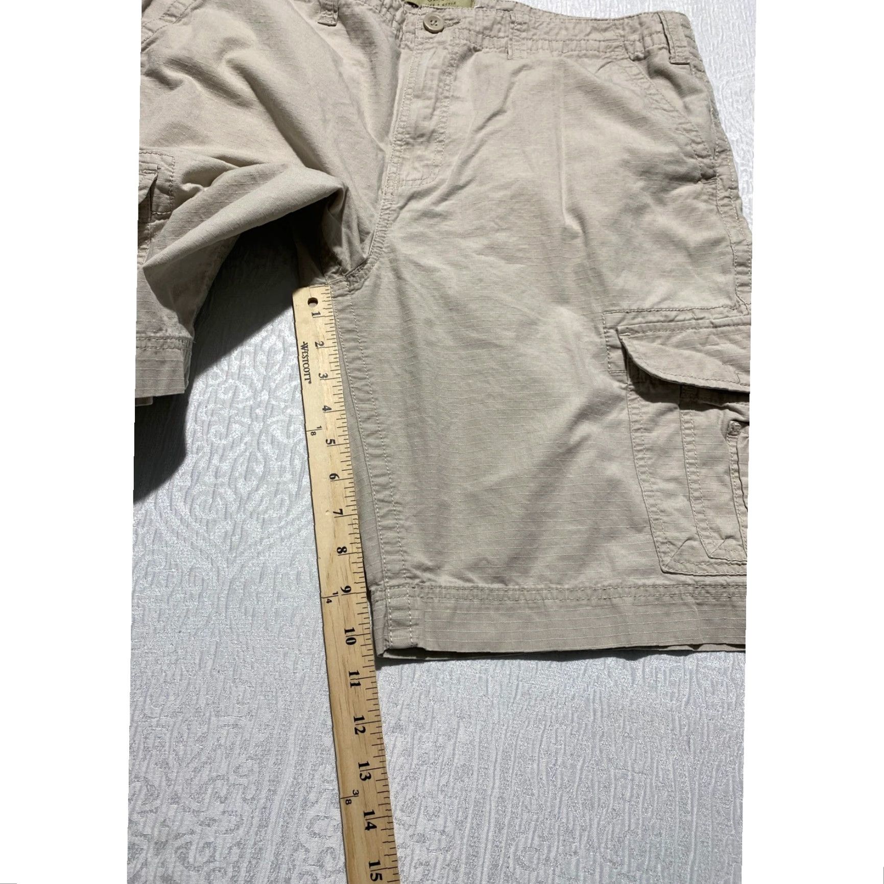 Alife Sonoma Life + Style Mens 38 Khaki Tan Ripstop Cotton Cargo Shorts Size US 38 / EU 54 - 5 Thumbnail