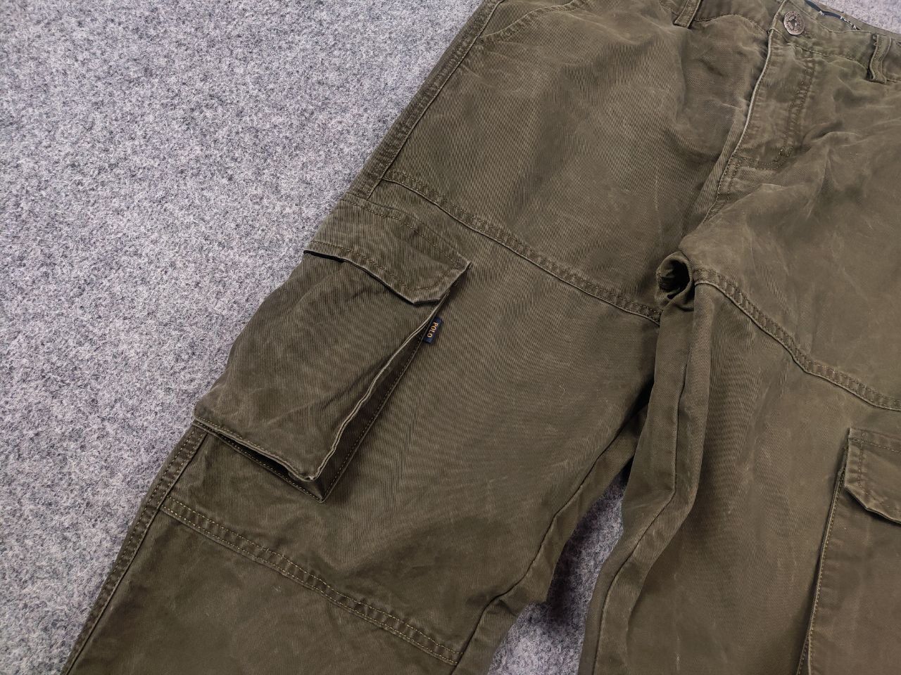 Polo Ralph Lauren Vintage 90's Polo Ralph Lauren Canvas Military Cargo Pants Size US 34 / EU 50 - 9 Thumbnail