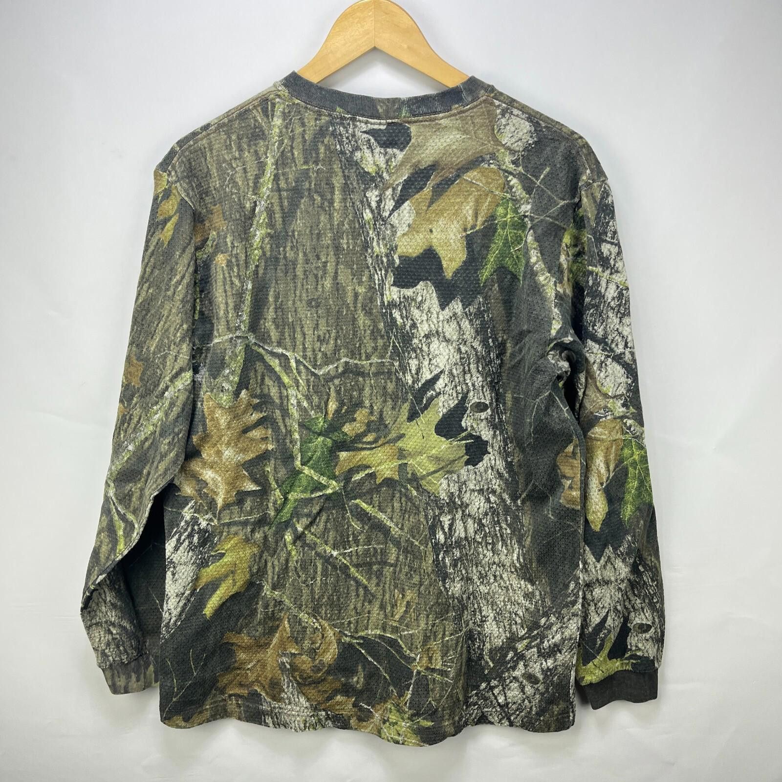 Vintage Vintage 90s Real Tree Camo Long Sleeve Shirt Cotton Large Size US L / EU 52-54 / 3 - 3 Thumbnail