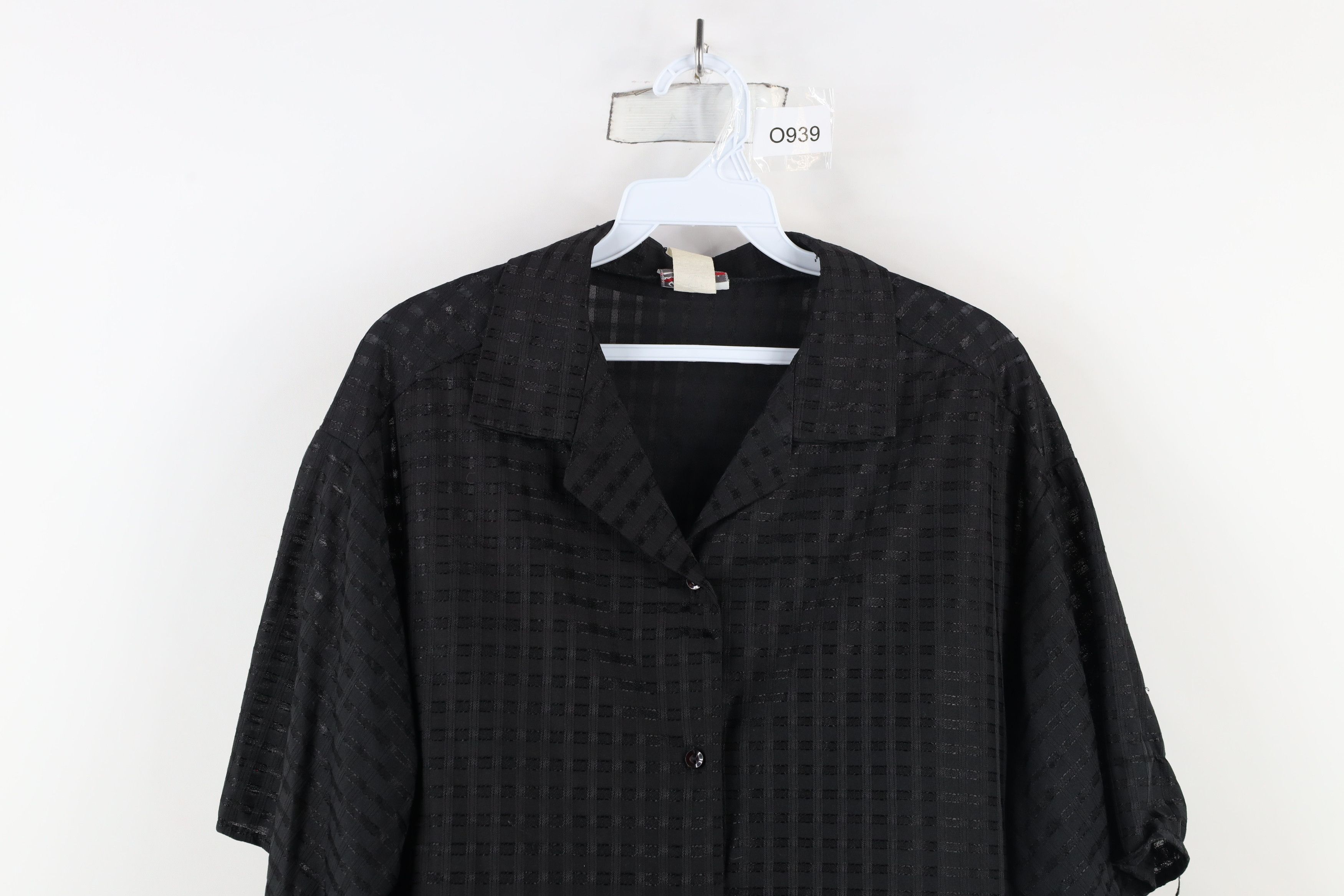 Vintage Vintage 90s Streetwear Sheer Dance Rave EDM Button Shirt USA Size XXL / US 16-18 / IT 52-54 - 2 Thumbnail