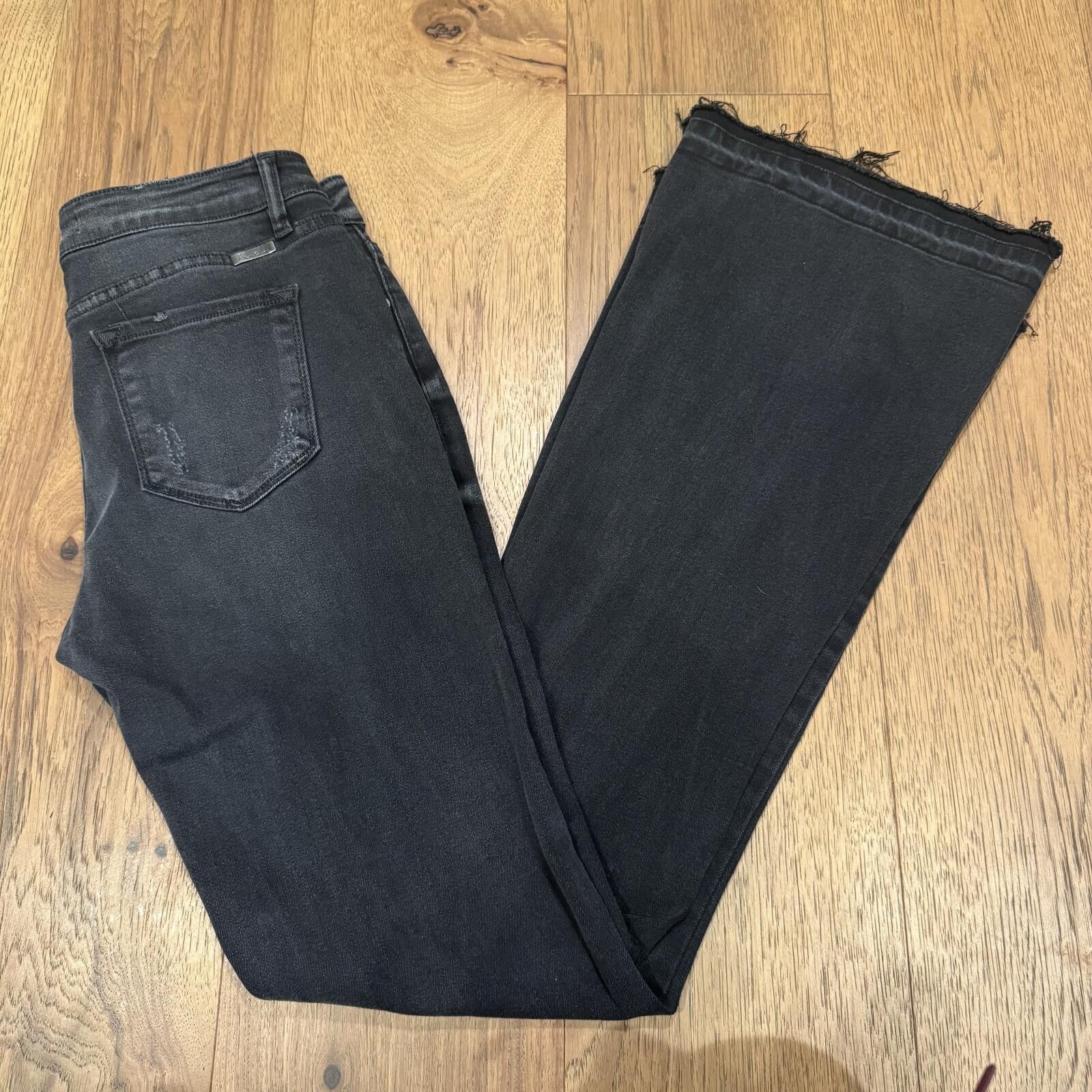 Kancan USA Kancan Black Flared Jeans Size 9/28 Size 28" / US 6 / IT 42 - 1 Thumbnail