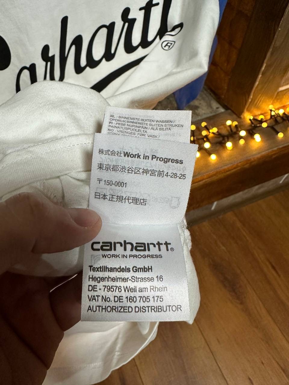 Carhartt Carhartt t-shirt blue/white size M Size US M / EU 48-50 / 2 - 8 Thumbnail