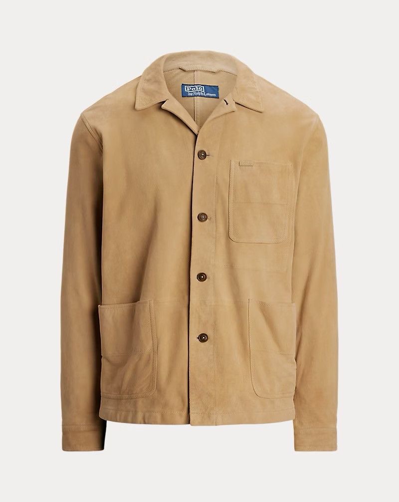 Polo Ralph Lauren Polo Ralph Lauren Leather Suede Utility Jacket Tan Size XL Size US XL / EU 56 / 4 - 1 Thumbnail